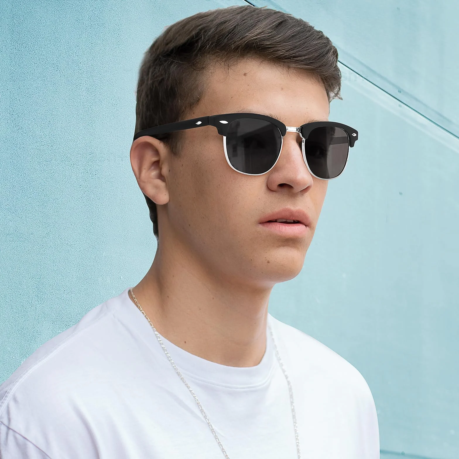 Okulary przeciwsłoneczne Gimdumasa Polarized dla mężczyzn Półramkowe okulary przeciwsłoneczne dla mężczyzn i kobiet Retro okulary przeciwsłoneczne do jazdy samochodem z filtrem UV400