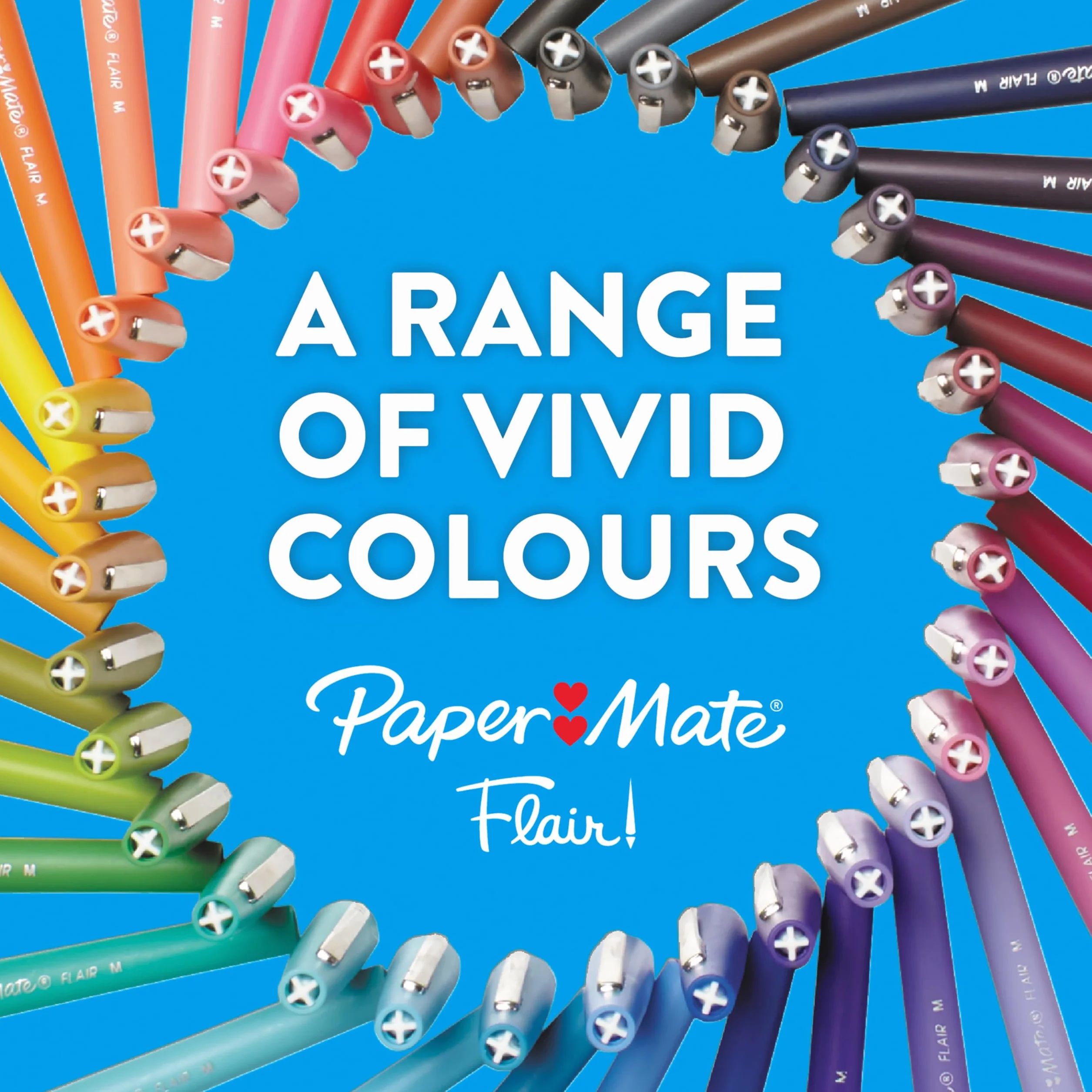 Paper Mate Flair S0190973 Długopis, Czarny, 12 sztuk
