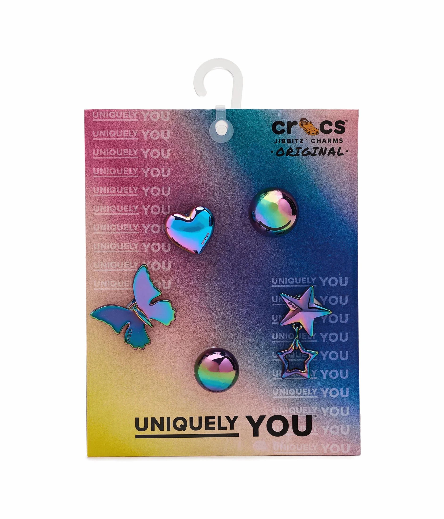 Crocs Uniseks Jibbitz Charms, opalizujący Meta, 5-pak