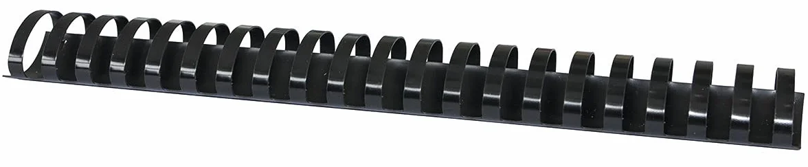 Grzbiety do Bindowania OFFICE PRODUCTS A4 38mm (350 Kartek) 50szt Czarne/Prezentacja/Typ-21 Pierścieni/Rodzaj-Spirala/Materiał-Plastik/Ilość Kartek-350 / Kolor-Czarny/Rozmiar-38mm