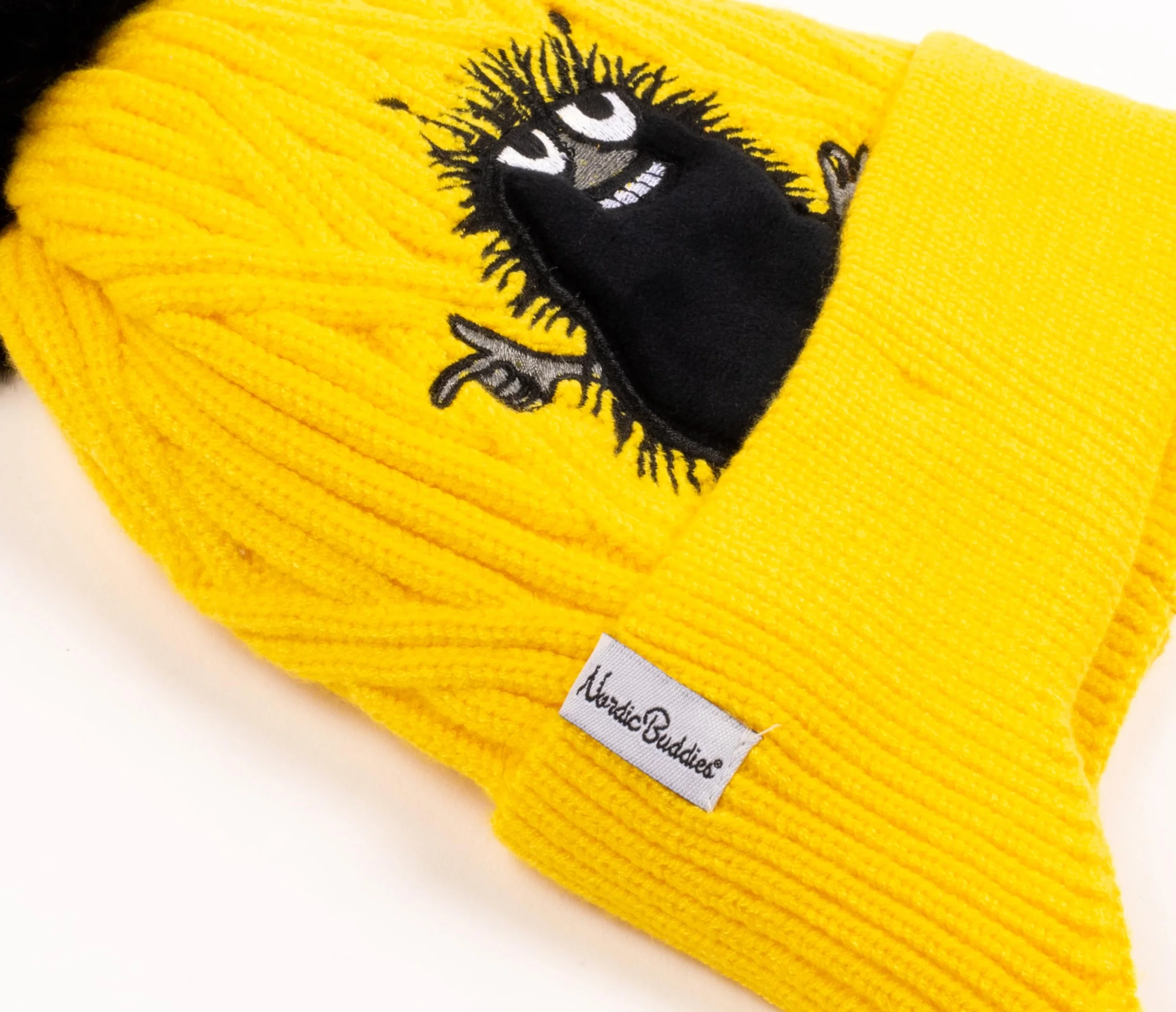 Nordicbuddies Stinky Kids Moomin Winter Beanie, Czapka z daszkiem, Żółty