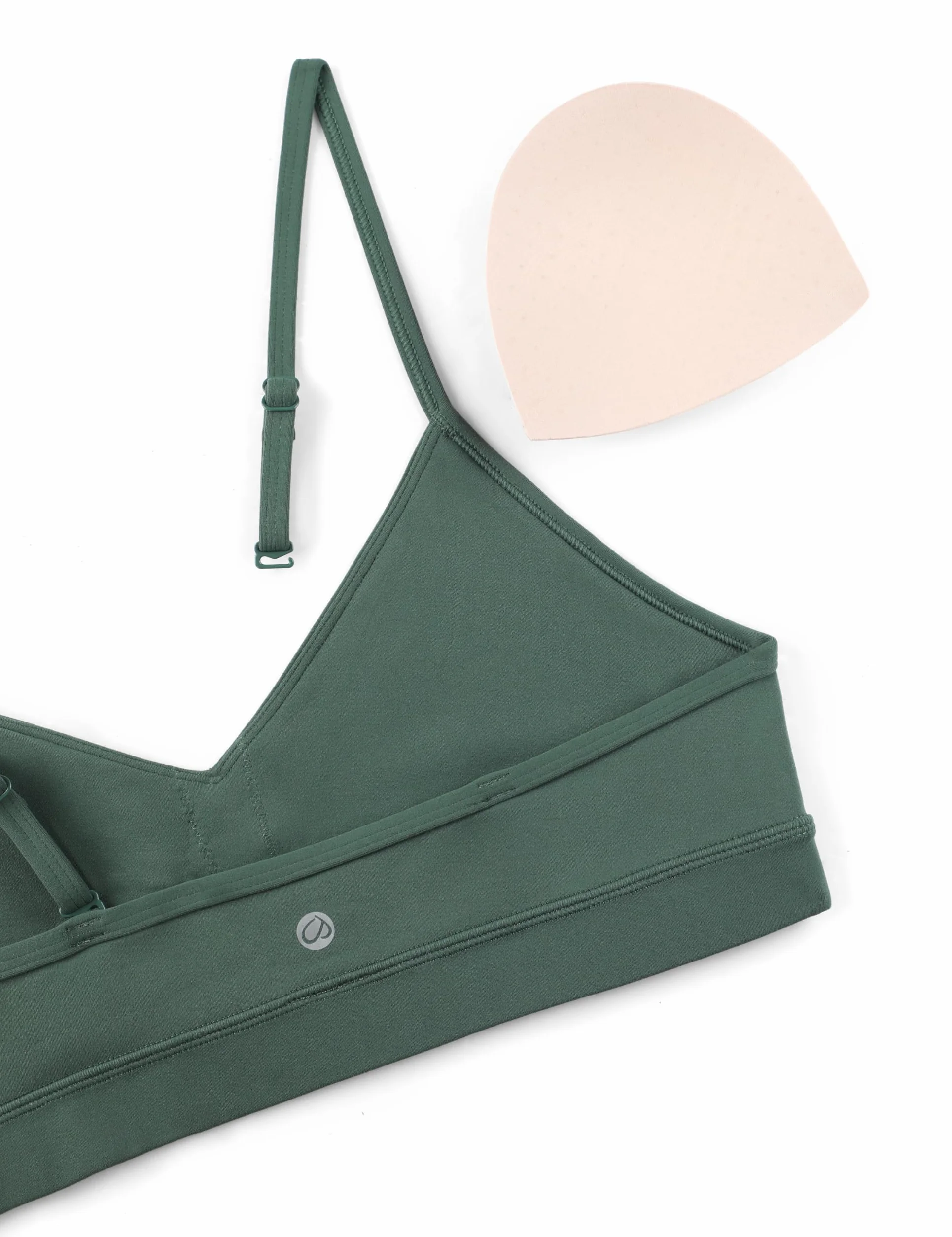 CRZ YOGA Biustonosz sportowy Butterluxe z dekoltem w serek dla kobiet – regulowany cienki pasek usztywniany top do jogi podstawowy bezrękawnik