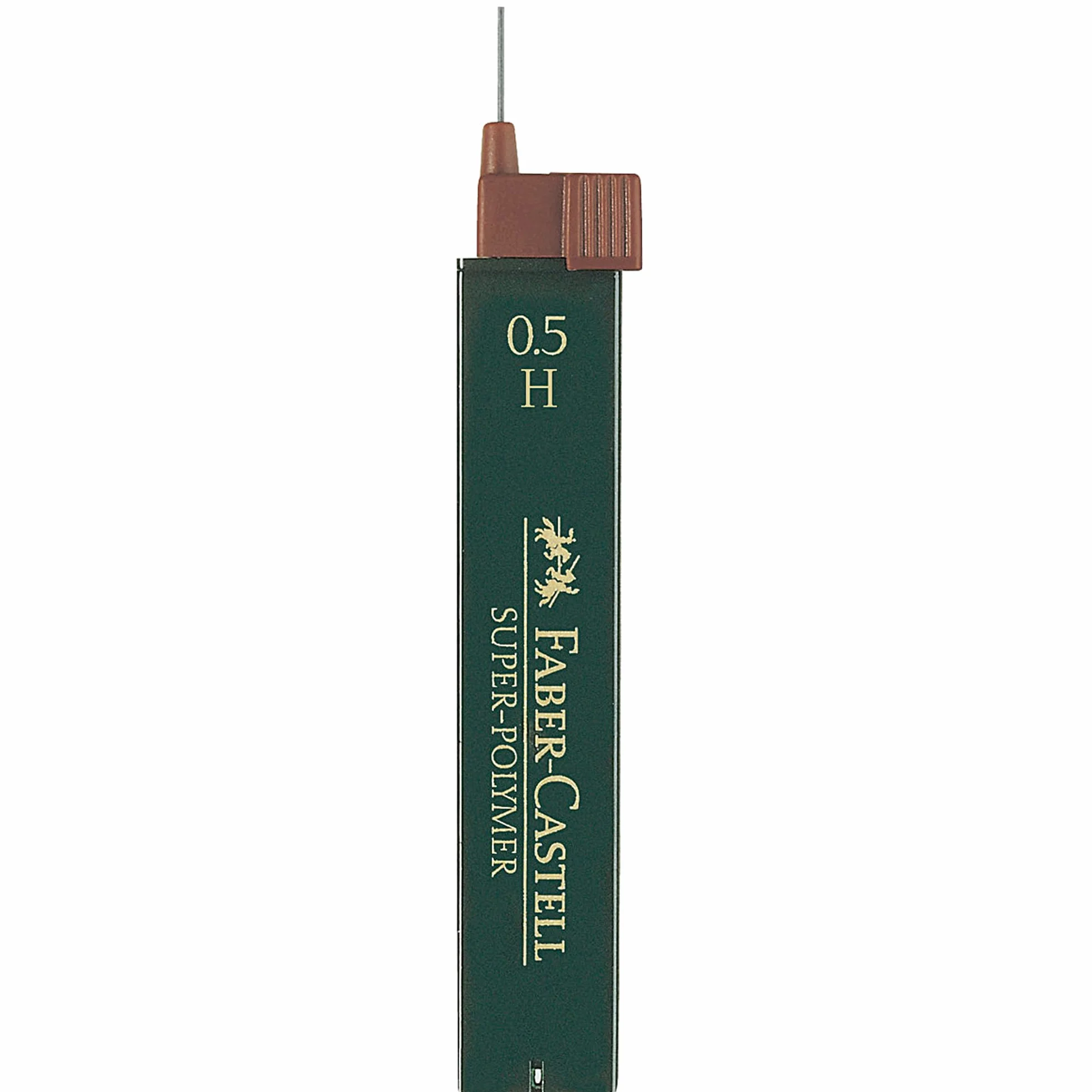 Faber-Castell 120511 - wkład drobny Super Polymer, 0,5 mm, stopień twardości H, 12 sztuk