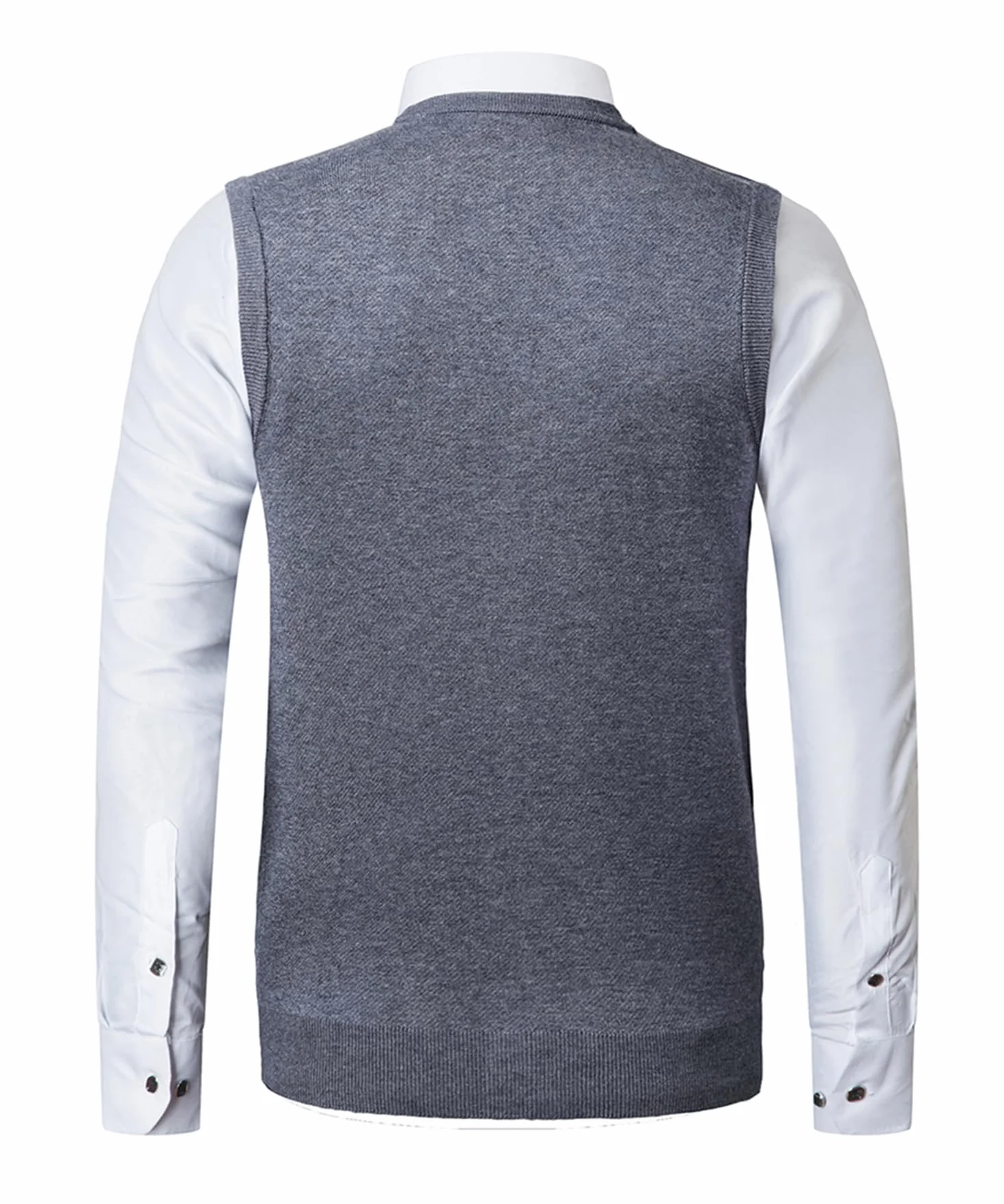 męskie dzianinowe bez rękawów bez rękawów Casual sweter z dekoltem w serek z dzianiny kamizelka sweter z argyle biznes dzianina kamizelka Gentleman Slipover jesienno-zimowy sweter