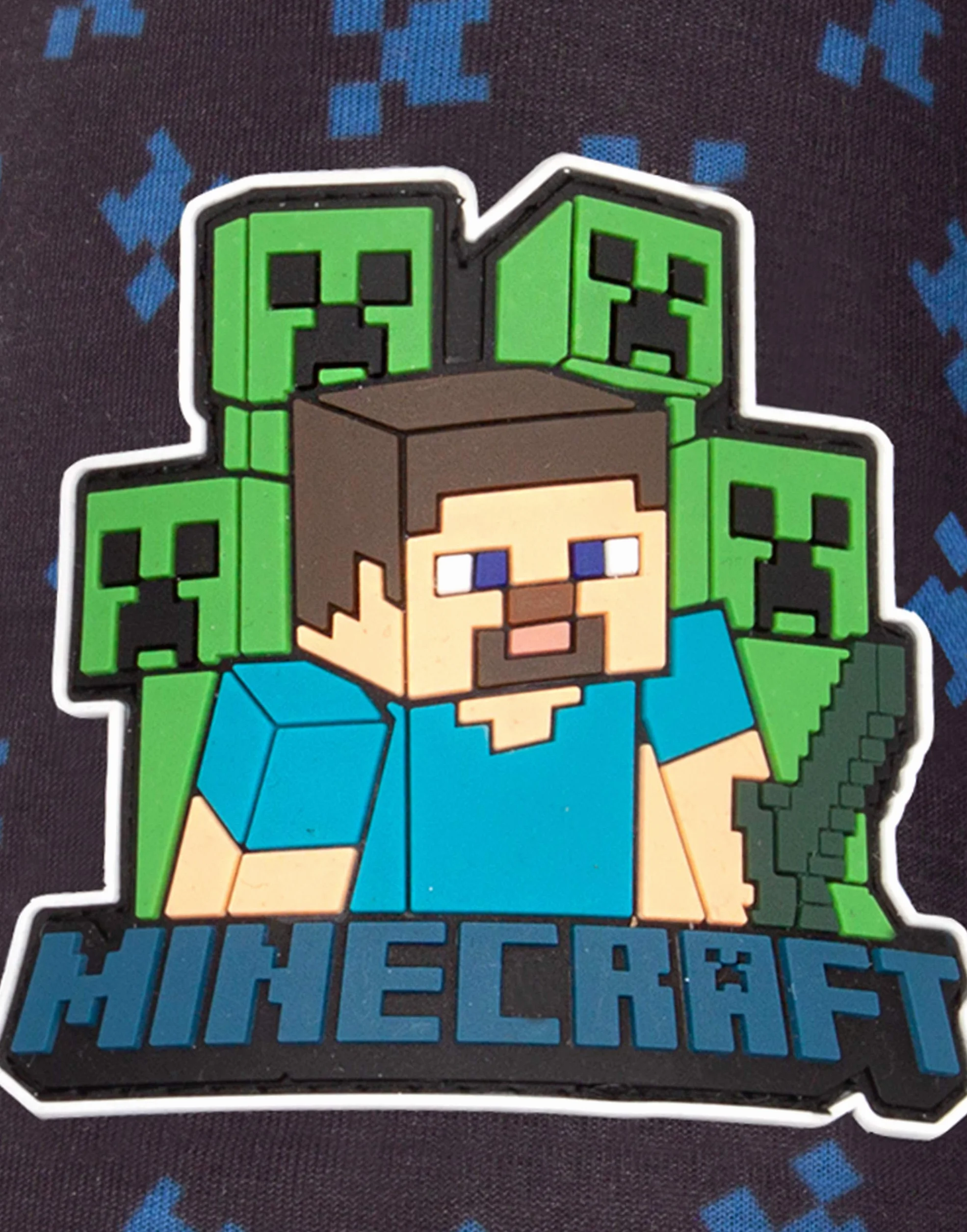 Minecraft Slippers Dziecięce Niebieskie Creeper Vs Zombie Tnt Dom Buty