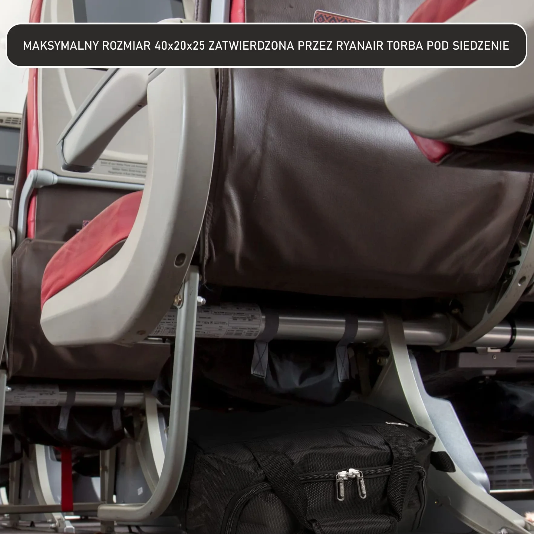 Aerolite Torba kabinowa Ryanair, 40 x 20 x 25 cm, maksymalny rozmiar