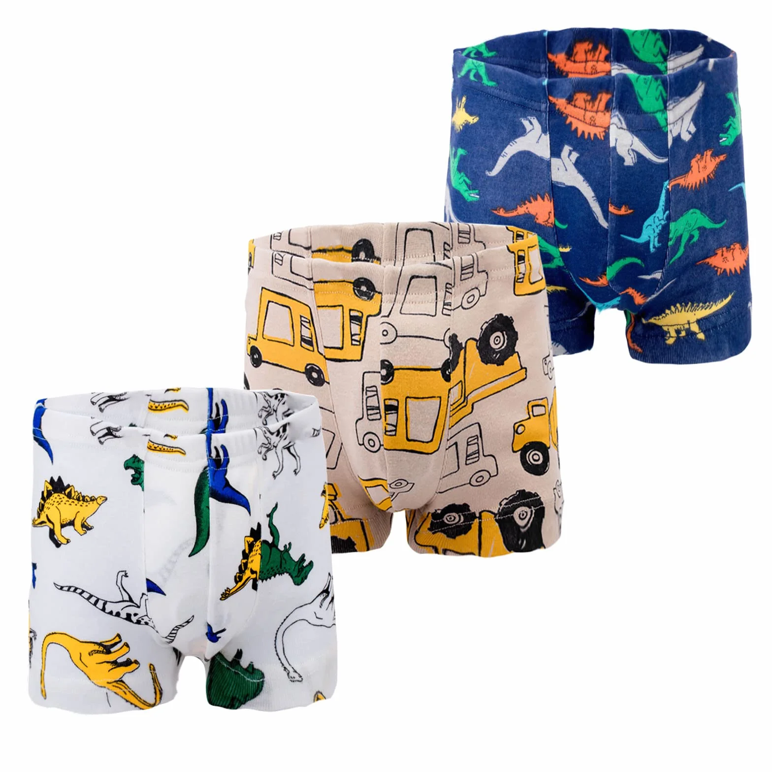 JackLoveBriefs Bokserki dla chłopców z bawełny, bielizna dziecięca (2-10 lat, opakowanie 9 sztuk)