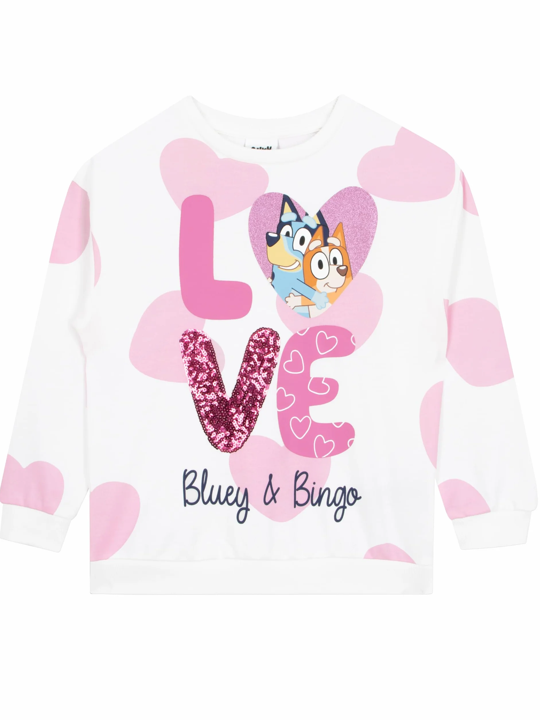 Bluza Bluey | Bluza Dziewczęca z Cekinami | Bluzy Dziewczęce z Bawełny 100%