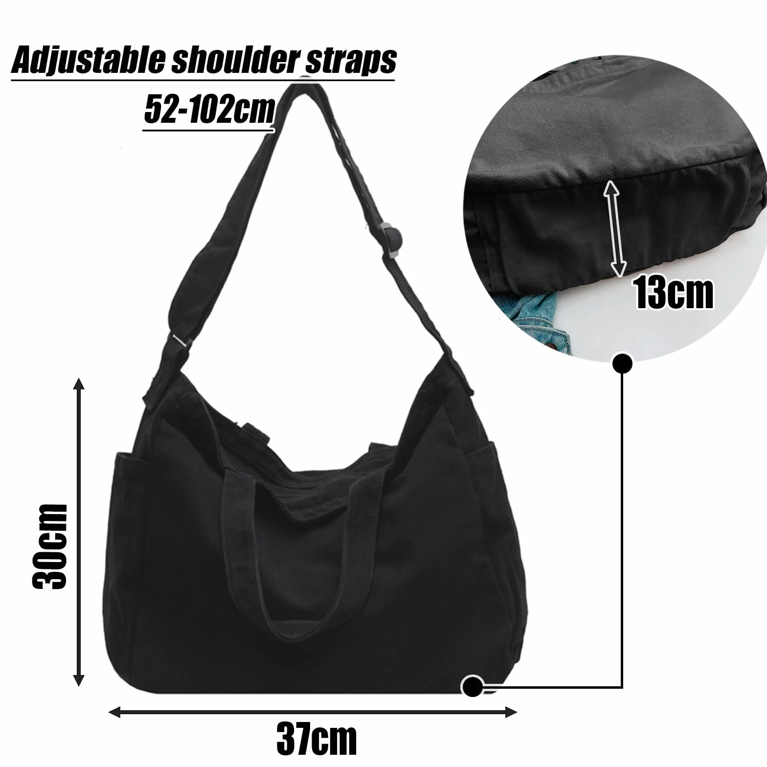 X SIM FITNESSX Unisex torba na ramię / torba na ramię ze sztruksu torebka lniana damska torba na zakupy modna torba materiałowa na co dzień/do biura/szkoły/podróży