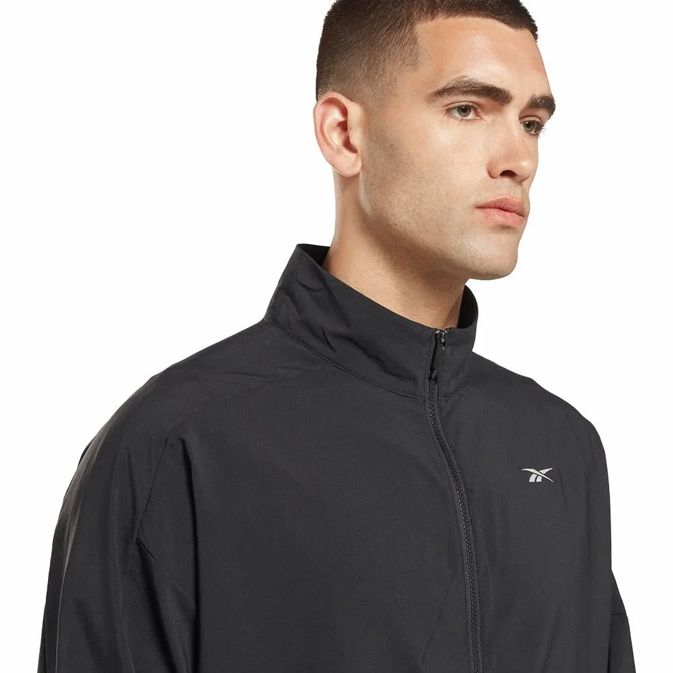 Reebok Kurtki Mężczyźni Bieganie Tkane Wind Jkt