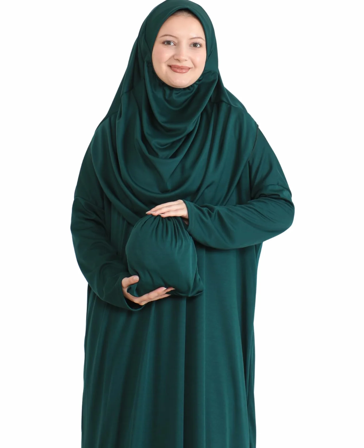 Prien Muzułmańska sukienka dla kobiet z hidżabem, Abaya, zestaw ubrań do natychmiastowej modlitwy, odzież islamska, Dubai Kaftan Jilbab Burqa