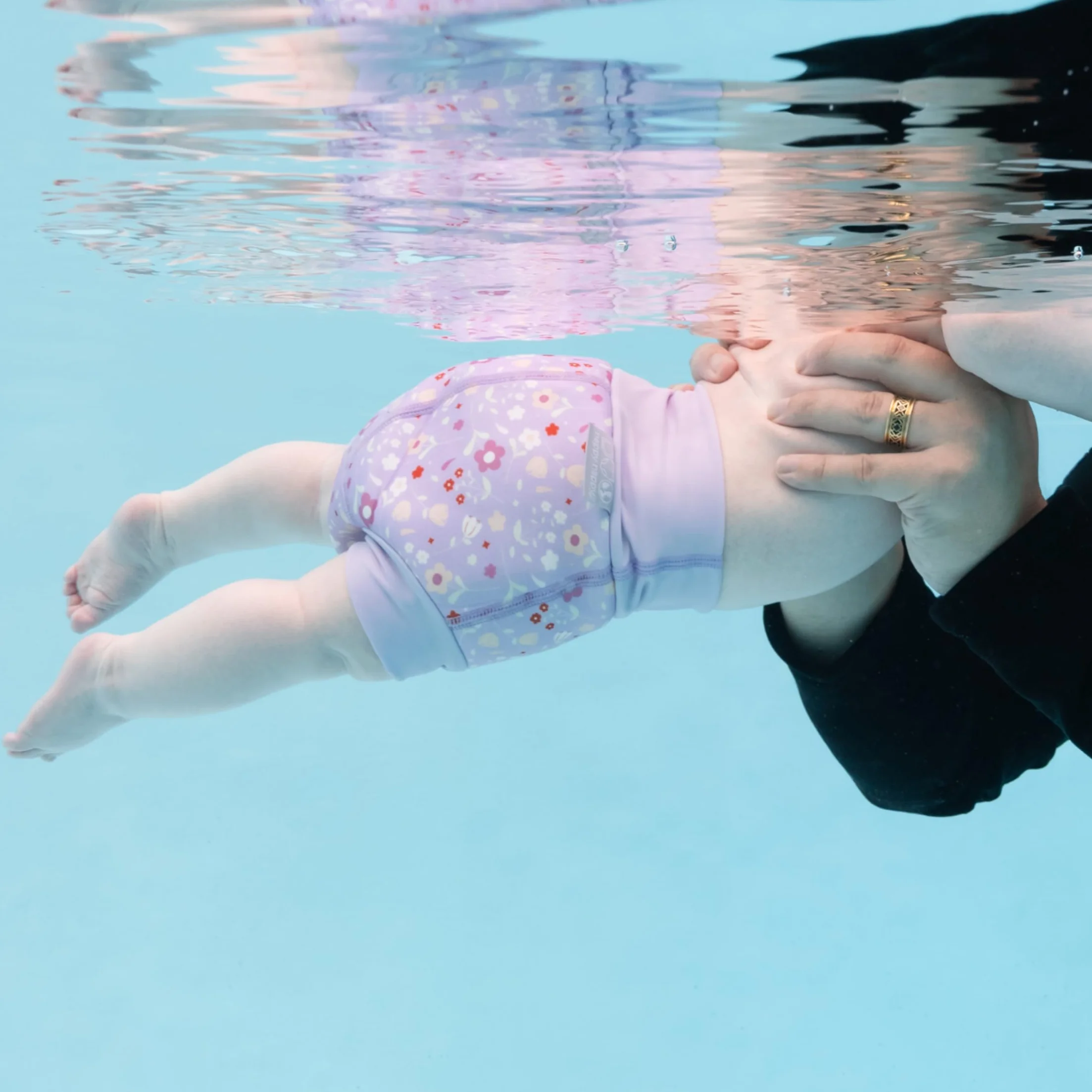 Splash About Happy Nappy Duo, wielokrotnego użytku Swim Nappy, Fioletowy, 4-5 años