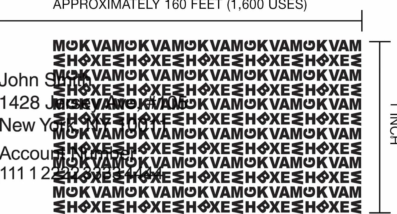 Plus Japan IS-500CM-IS-007CM ochrona danych Textschwarer Sicherheits Set 1 pieczątka rolkowa i 1 wkład uzupełniający, kolor sortowany