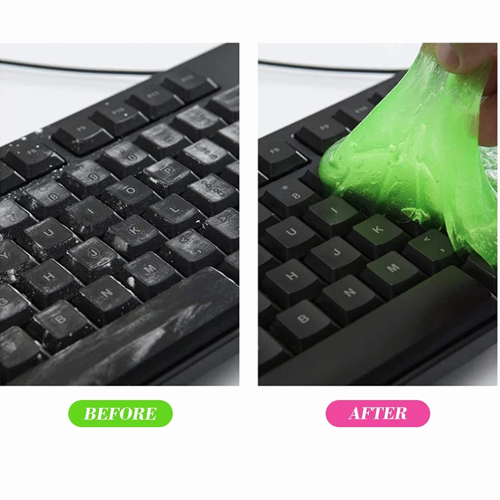 Zel do Czyszczenia Klawiatury 4 Sztuki Uniwersalny środek Czyszczący do Laptopów, Elektroniki, Samochodu