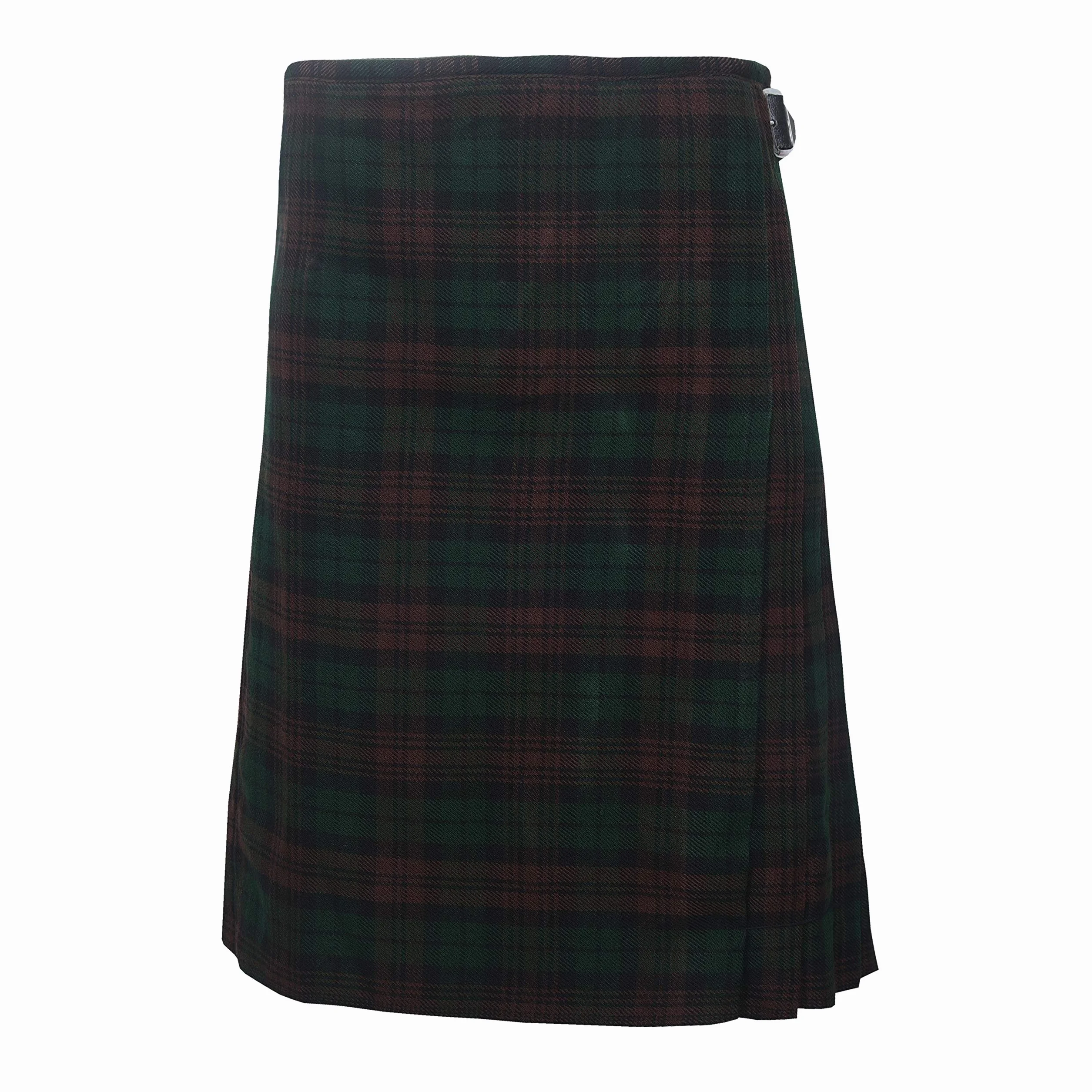 5-metrowy męski kilt szkocki 43 ml Highland nieformalny kilt tartan - brązowy zegarek
