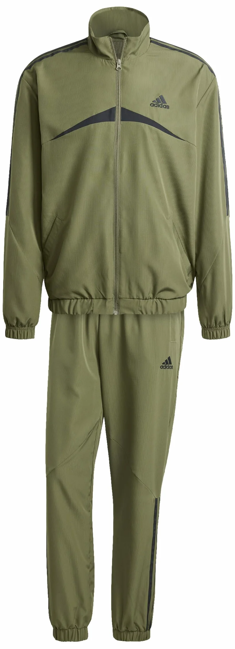adidas Mężczyźni Sportswear Woven Chevron Track Suit, Olive Strata, XXL