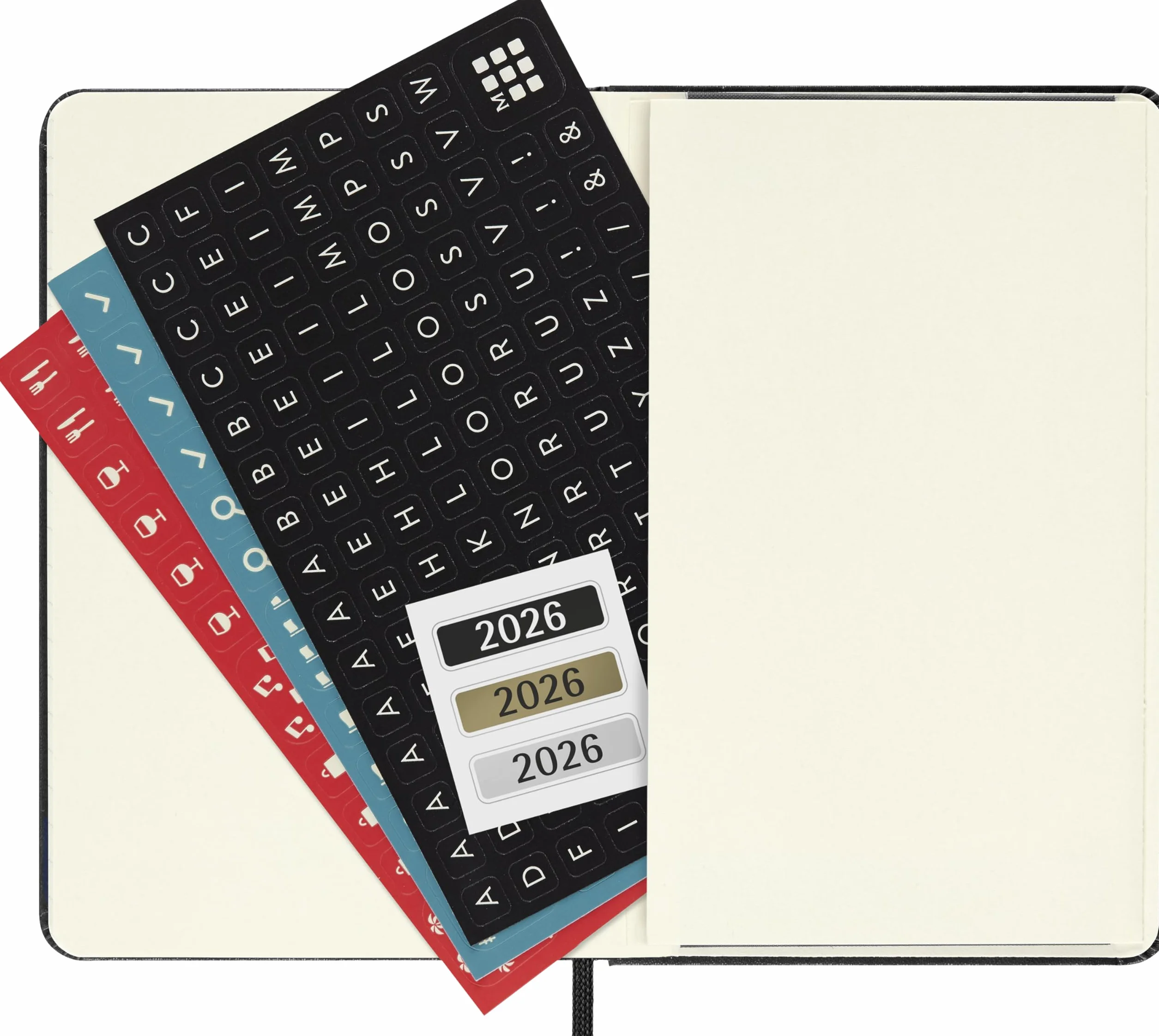 Moleskine 12 Monate Tageskalender 2026, Pocket/A6, 1 Tag = 1 Seite, fester Einband, Schwarz