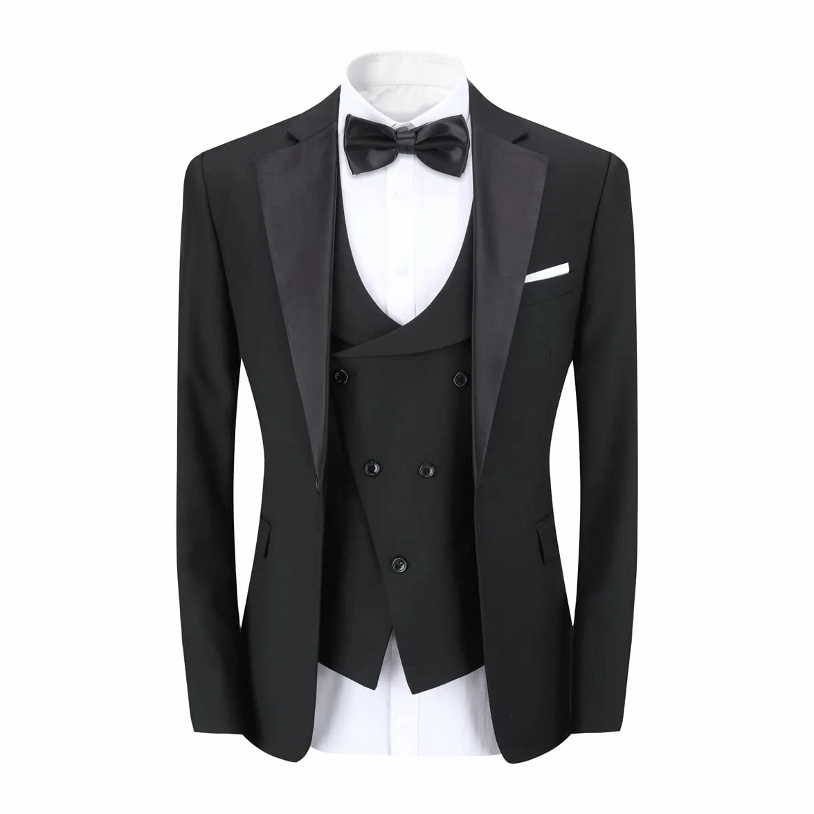 Sliktaa Męski 3-częściowy garnitur jeden guzik slim fit formalny ślub kolacja garnitur marynarka kamizelka i spodnie wielokolorowe
