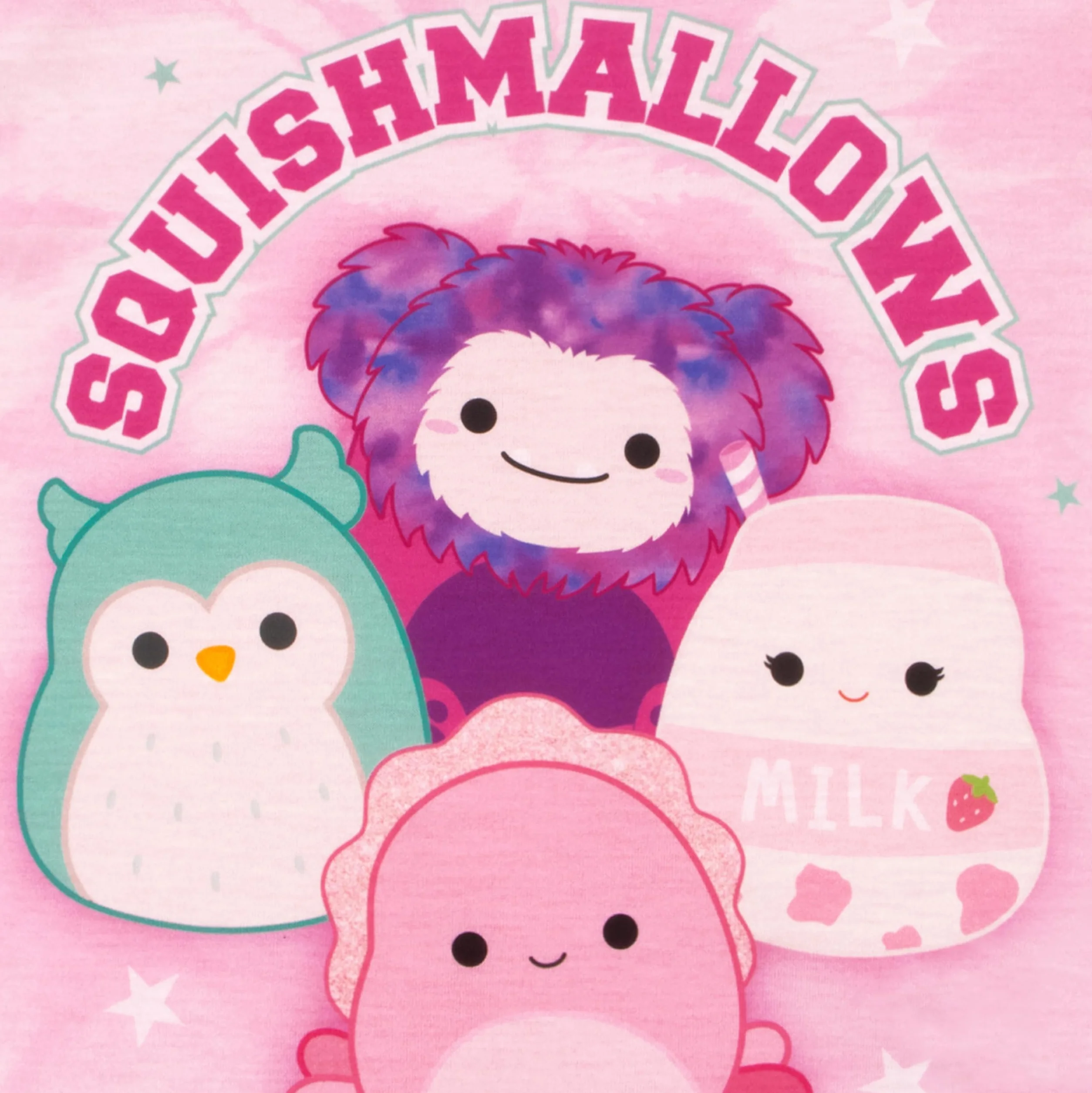 Squishmallows Piżama Dziewczęca, Letnia Piżama Dziecięca Z Krótkim Rękawem