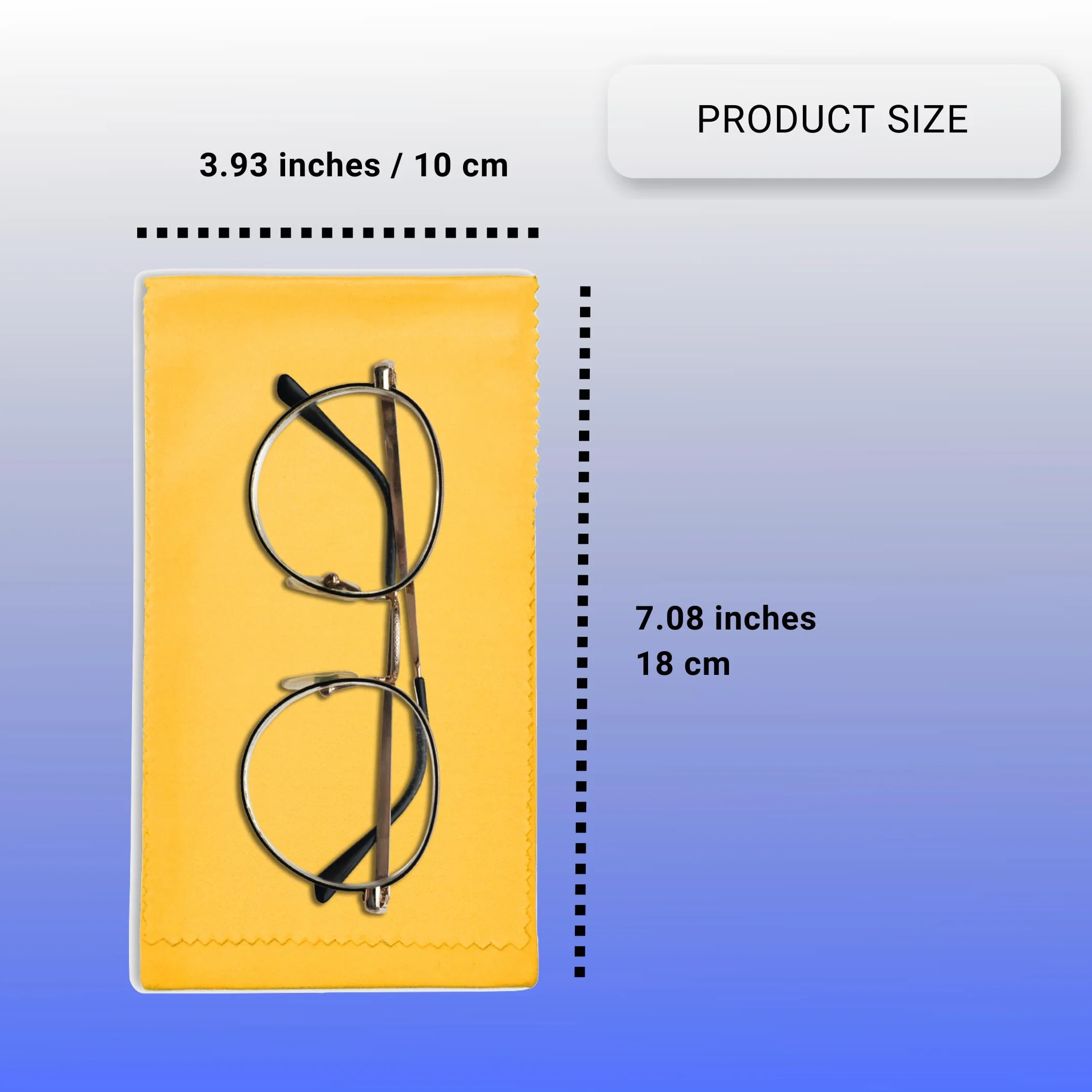 Etui na okulary Eco-Fused Slim - 4-pack wielokolorowych futerałów na okulary z mikrofibry - Miękkie etui na okulary przeciwsłoneczne - Etui na okulary ochronne z zapięciem na klapkę