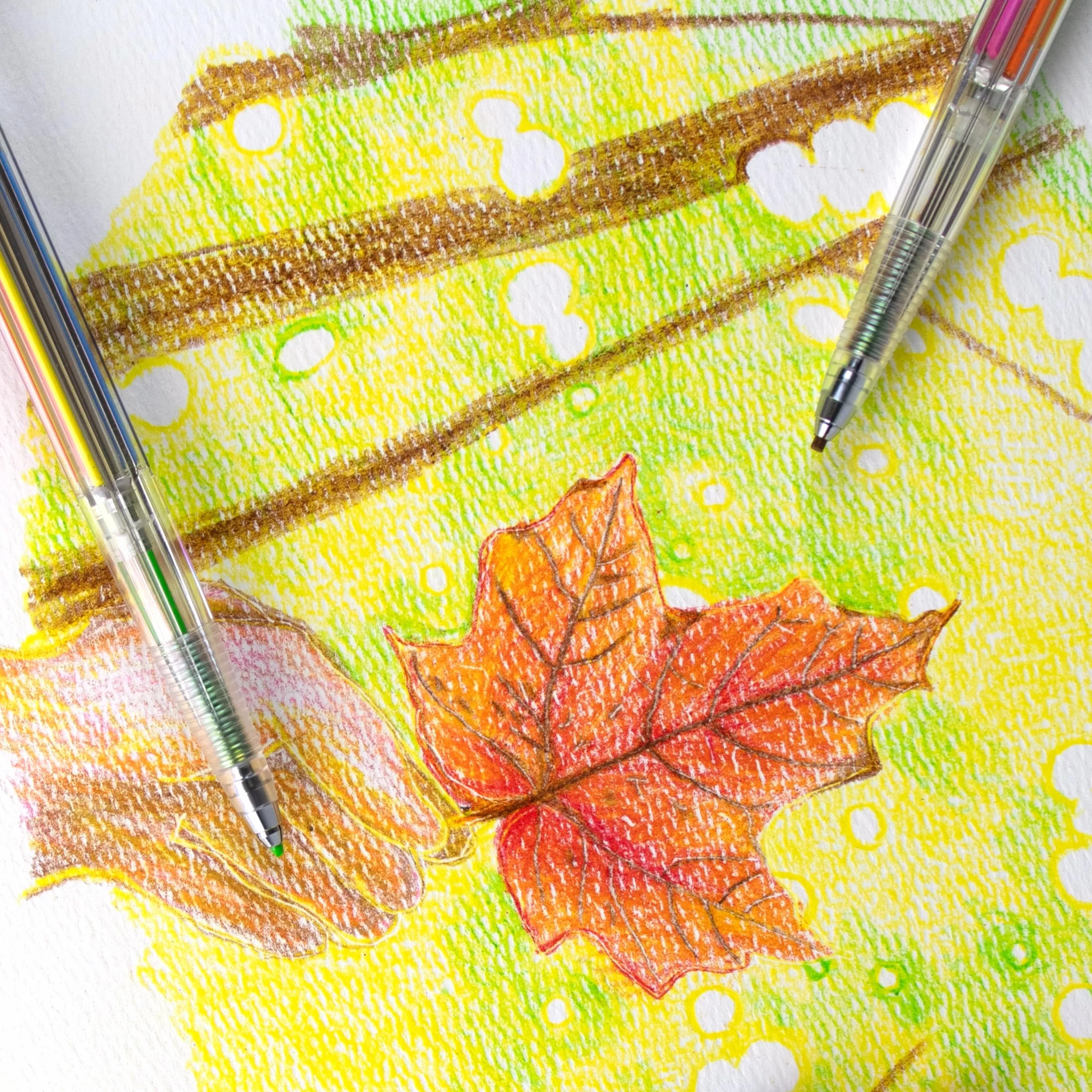 Pentel Art Multi 8 – wielokolorowy uchwyt na wkłady z 8 wkładami kolorowymi + zestaw wkładów zapasowych (XPH804ST)