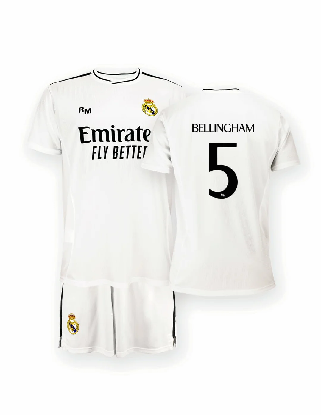 Real Madrid Dzieci Zestaw Domowy Sezon 24/25, Bellingham, 12 Lat, Replika Z Oficjalną Licencją