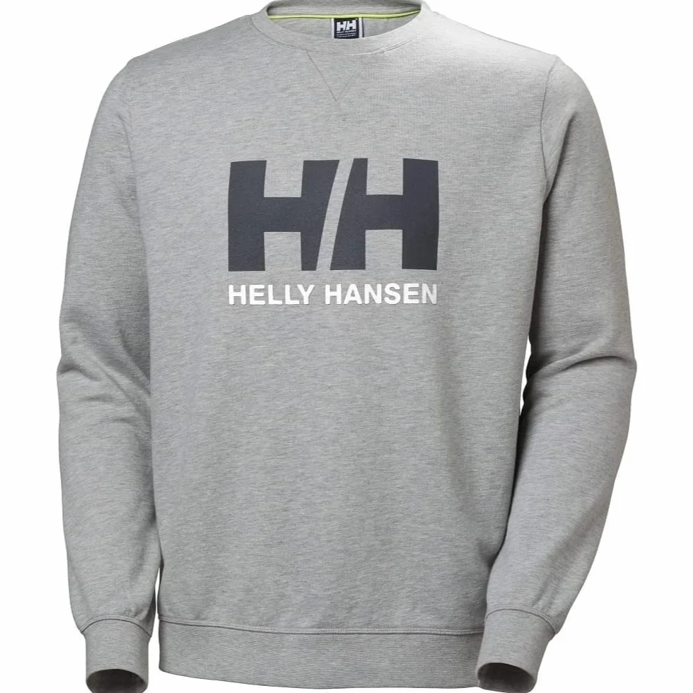 Helly-Hansen Męska Logo Crew Sweat Bluza, Szary Melanż, XL