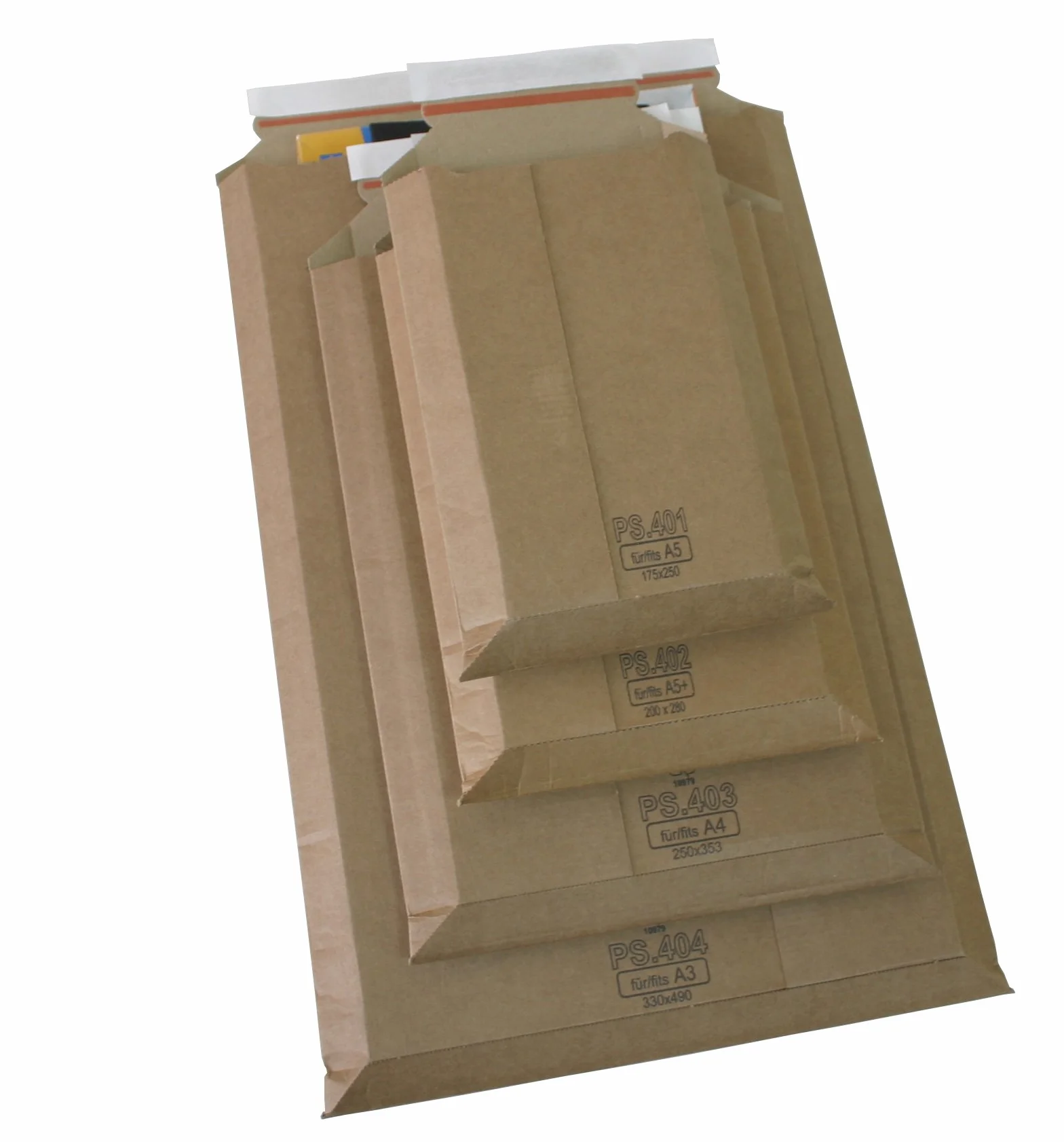 Koperty wysyłkowe premium z mikrotektury falistej karton DIN A4-353 x 250 mm do 50 mm wysokości wypełnienia (PS.403) (20)