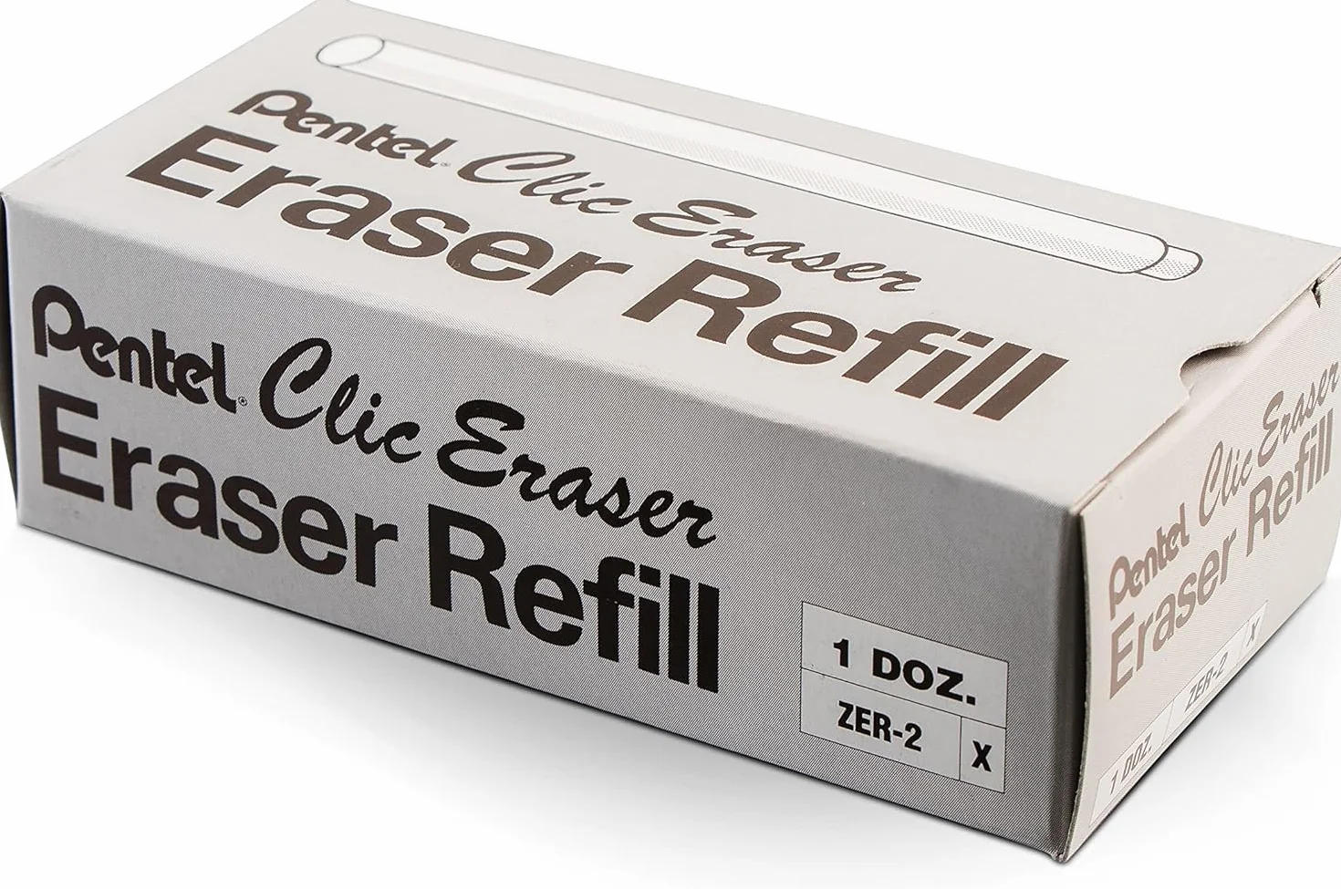 Pentel ZER-2 Wkłady do Gumki, Biały, 24 sztuki