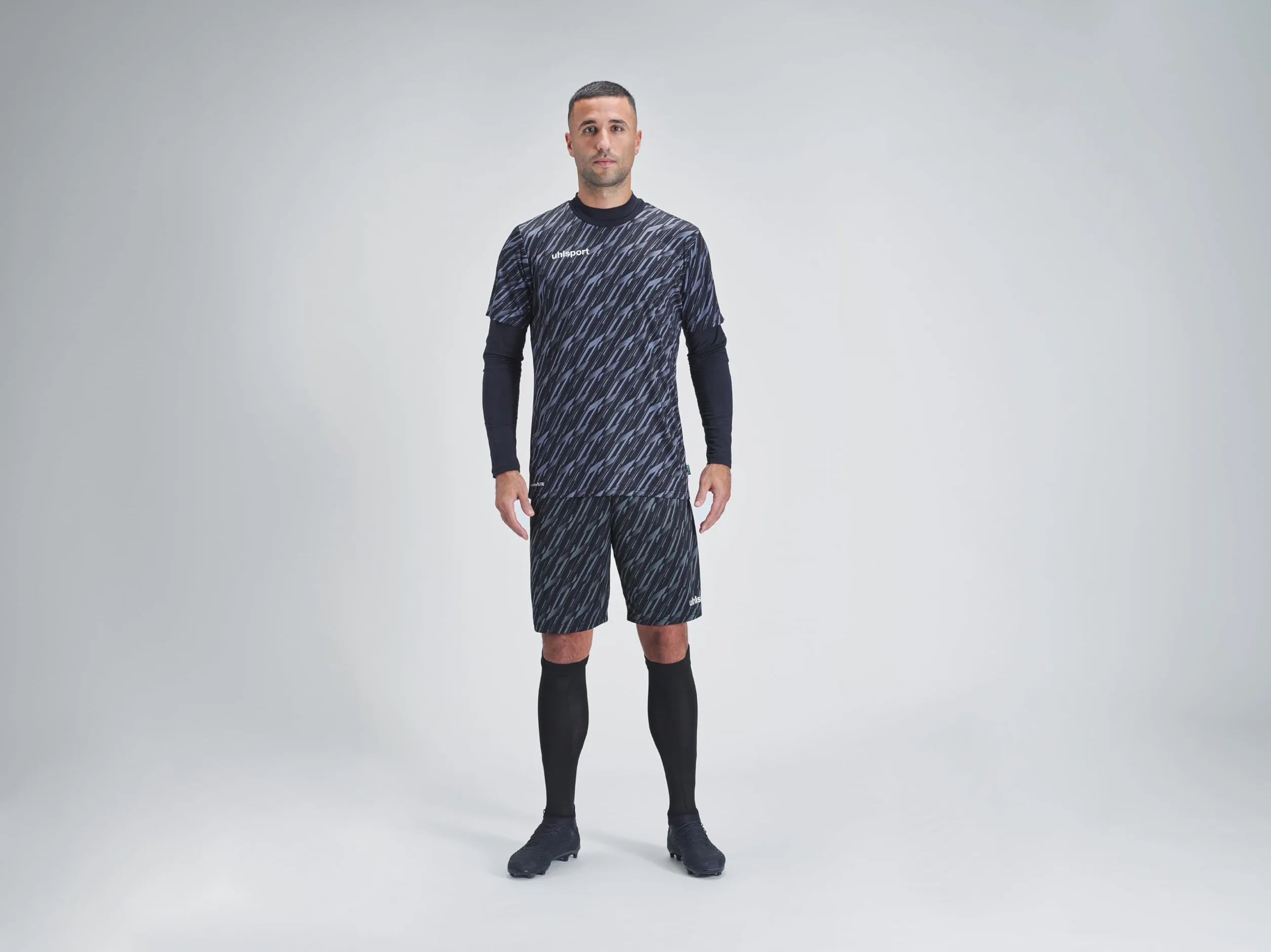 uhlsport Zestaw bramkarza piłkarskiego unisex – progresywny zestaw trykotu – kompletny zestaw bramkarski składający się z koszuli, spodni, spodni i getrów – zestaw trykotu dla dzieci i dorosłych