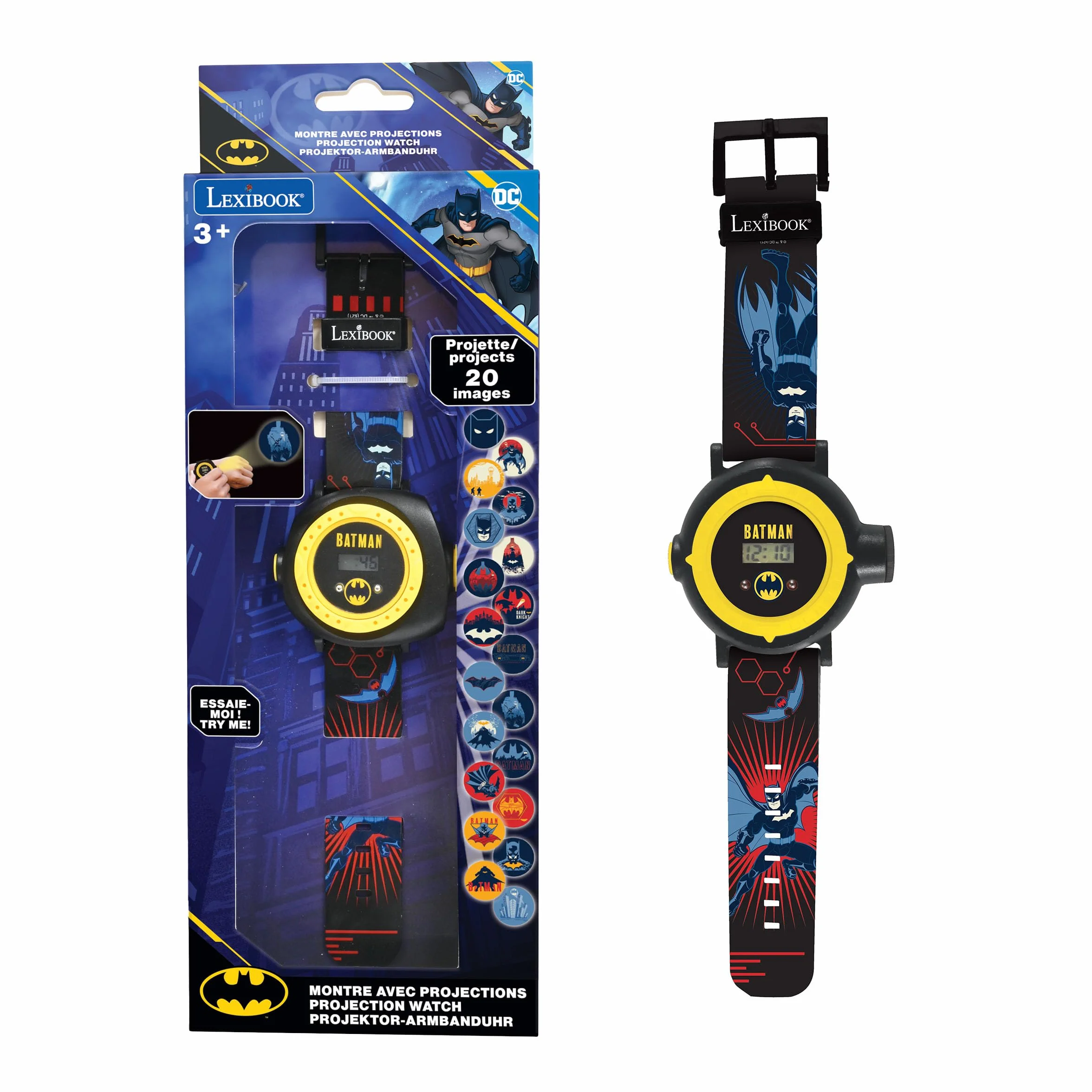 Lexibook Batman Zegarek, Niebieski, od 3 Lat