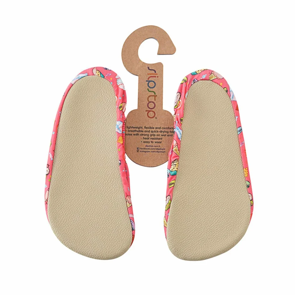 Slipstop Dziecięce buty plażowe, antypoślizgowe, buty baletowe, buty do pływania, Sweeties dla dziewcząt, różne rozmiary, wielokolorowa - Rosa - 28 EU