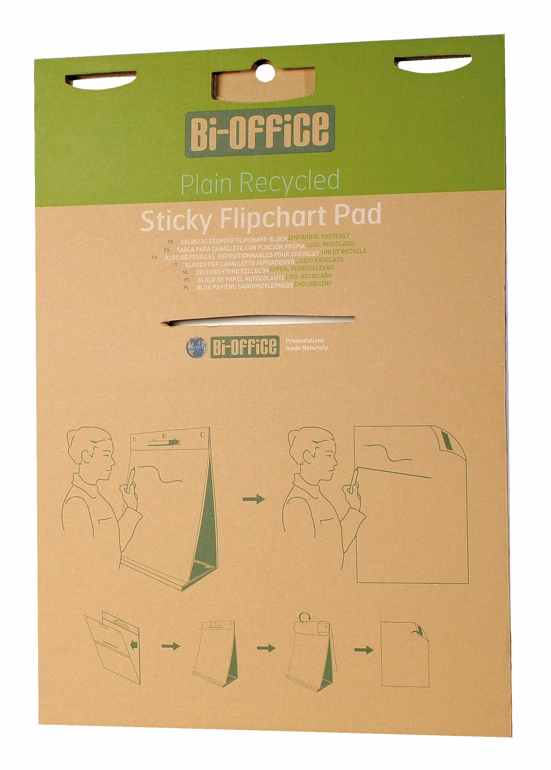 Bi-Office FL1420403 Earth-It samoprzylepny blok do flipchartów