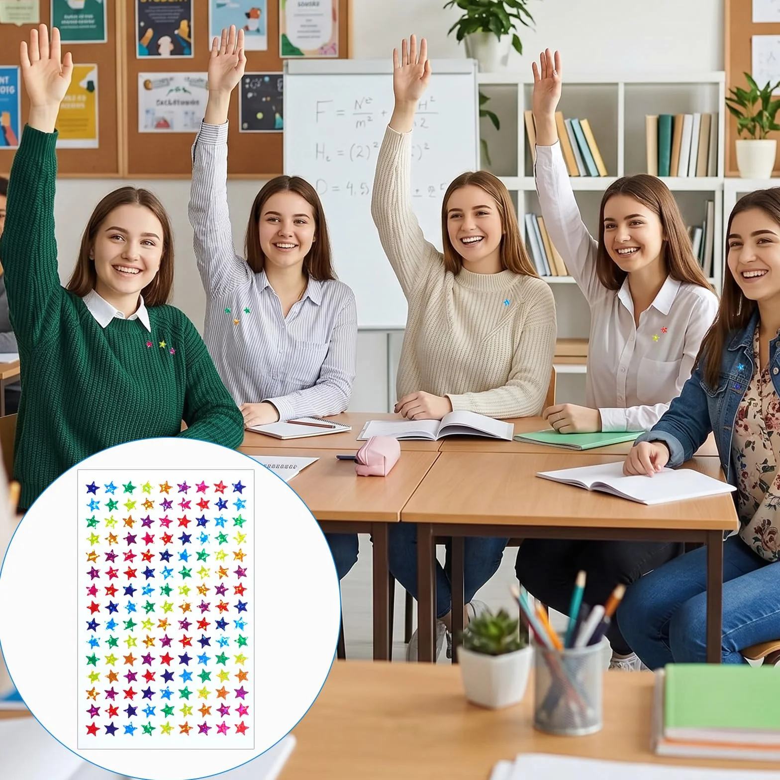 2700 sztuk kolorowych naklejek z gwiazdami, 8 mm, gwiazdy, brokatowe, gwiazdy, naklejki na prezent, kalendarz, nagrody, kartki z życzeniami, rzemiosło artystyczne