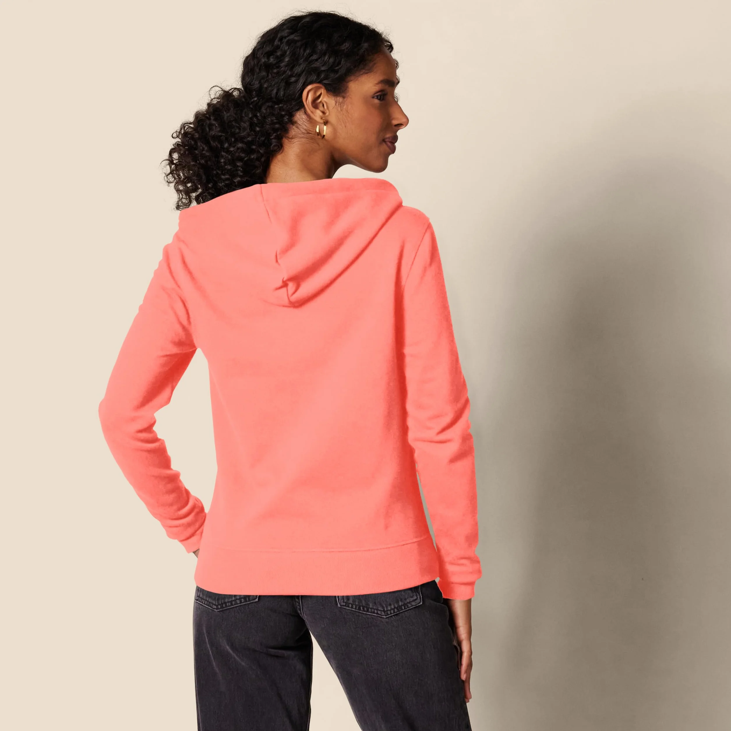 Amazon Essentials Kobiety Bluza z kapturem z polaru French Terry na zamek błyskawiczny (dostępna w wersji Plus Size)