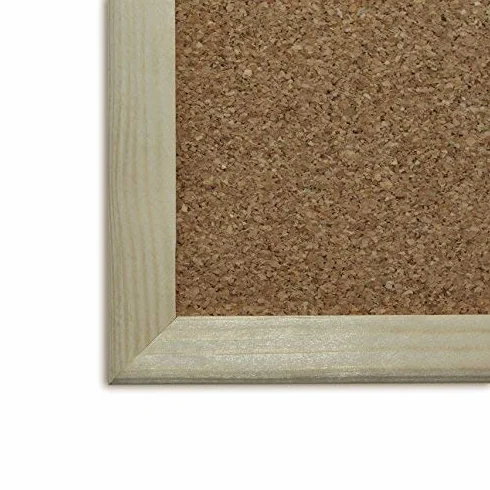Creative Home 90 x 60 cm (+-2cm) Duża Tablica Korkowa Informacyjna z Ramą Sosnową | w Zestawie 5 Pinezek | Wyprodukowana w UE | Idealna do Biura, Szkoły, Pokoju Dziennego, Sypialni i Domu