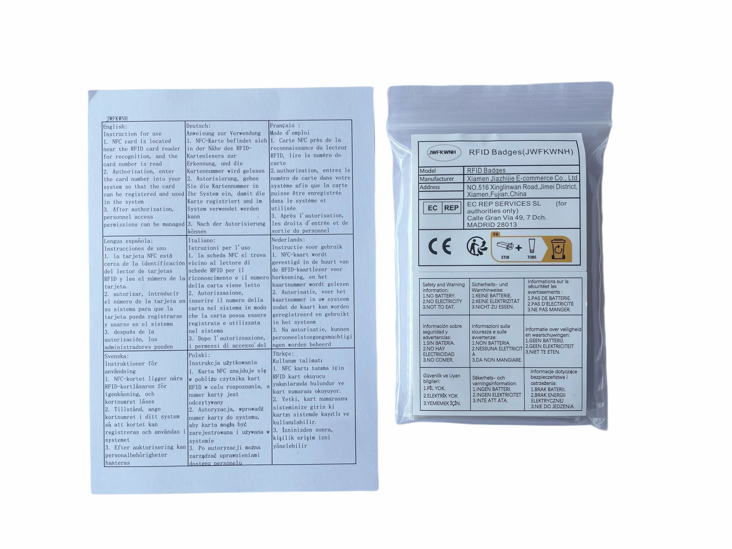 UID Changeable RFID 13,56 mHz IC opaska na nadgarstek etykiety blokowe 0 sektora możliwość zapisywania (2 sztuki)