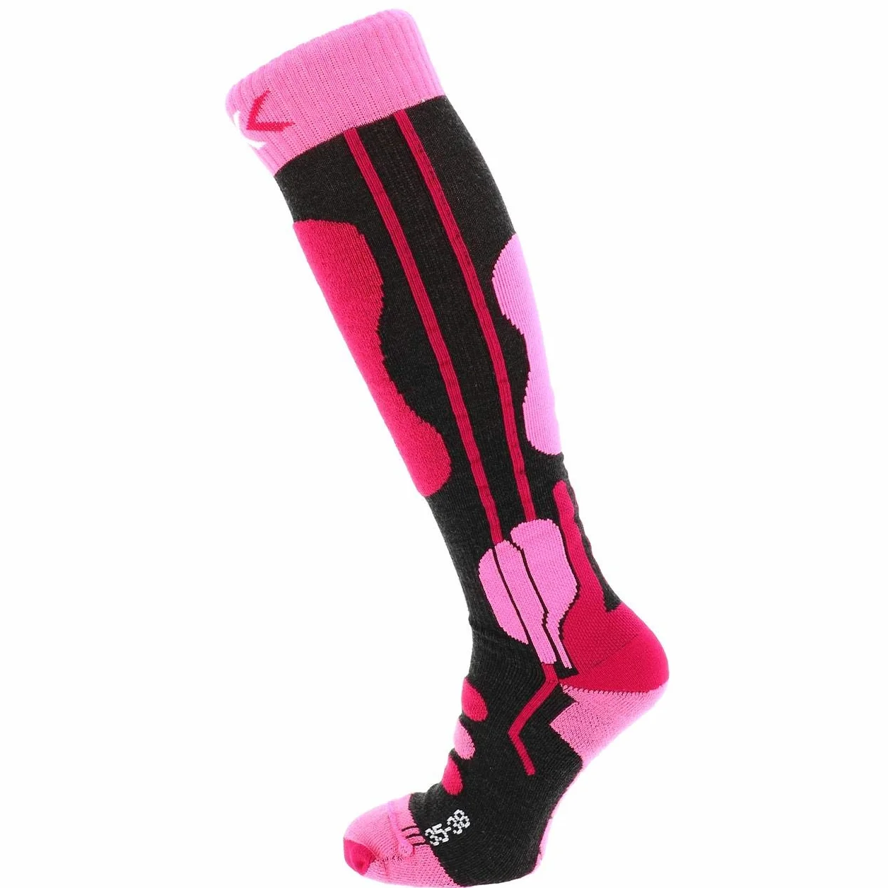 X-Socks Dzieci Ski Jr 4.0 Skarpety Anthracite Melange/Fluo P 36-38