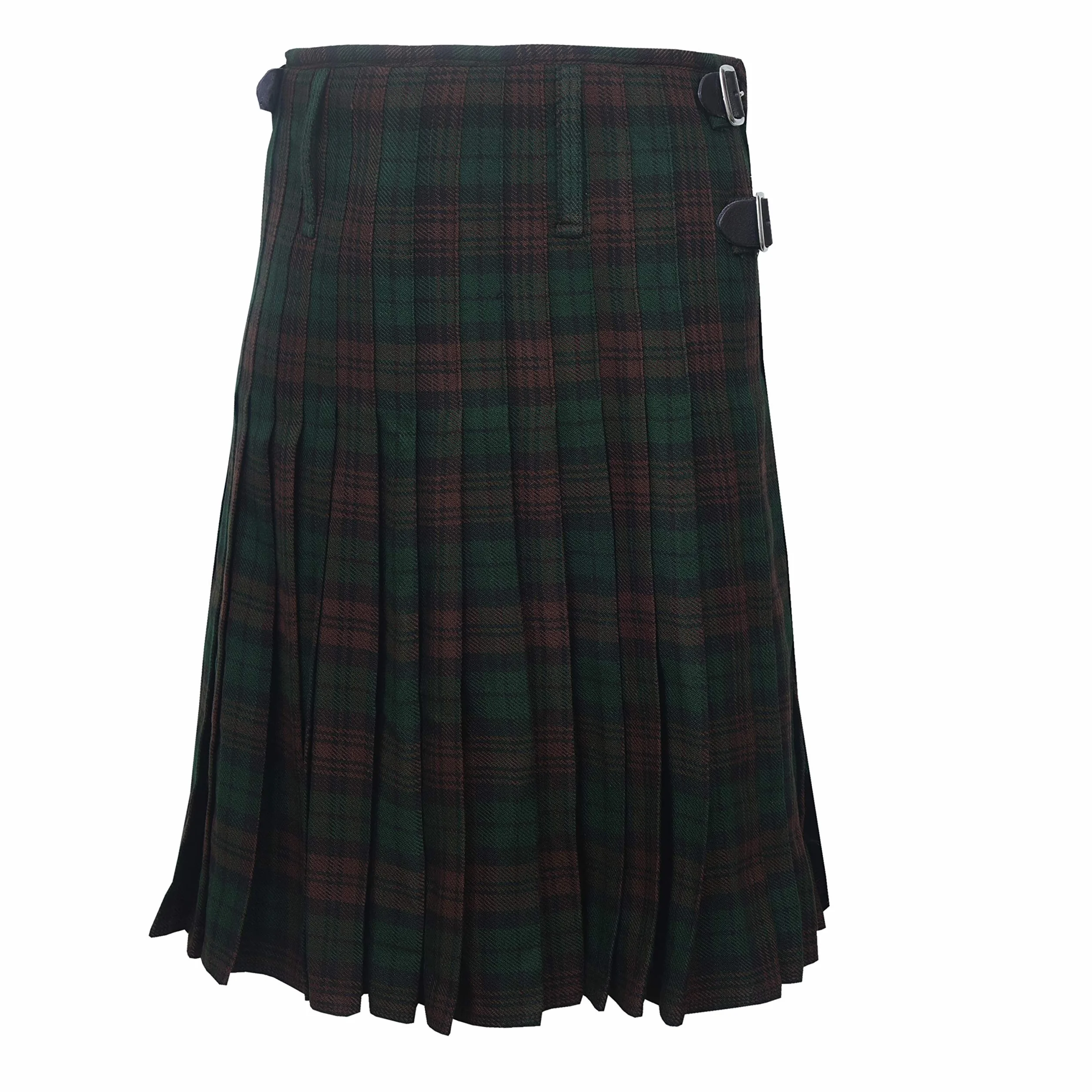 5-metrowy męski kilt szkocki 43 ml Highland nieformalny kilt tartan - brązowy zegarek