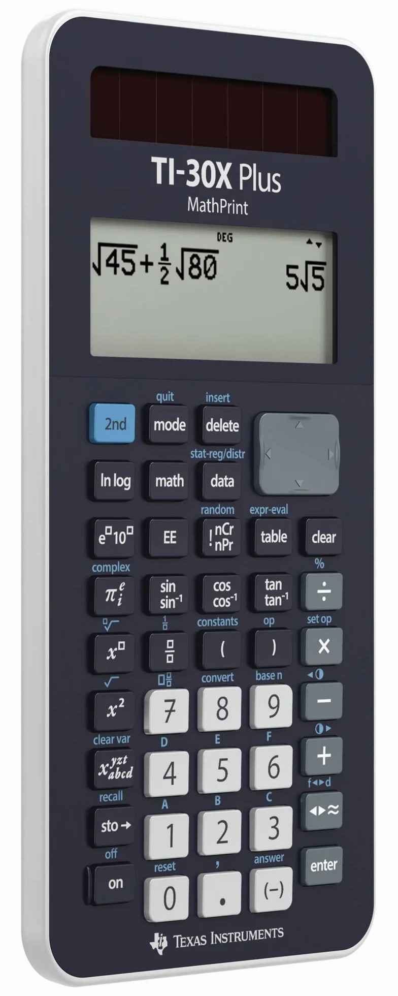 Texas Instruments TI-30XPLMP Kalkulator Naukowy, Czarny, 18,4 x 8 x 1,6 cm