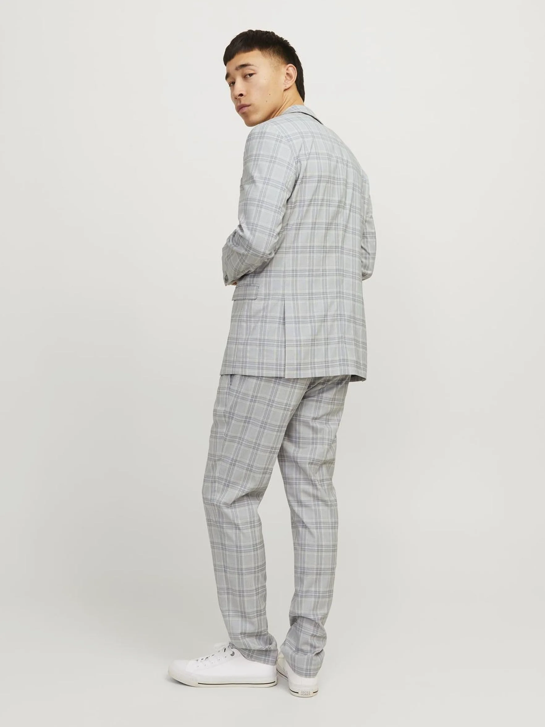 JACK & JONES Jprfranco Check Suit Sn garnitur męski, Griffin/Checks: super slim fit, 52
