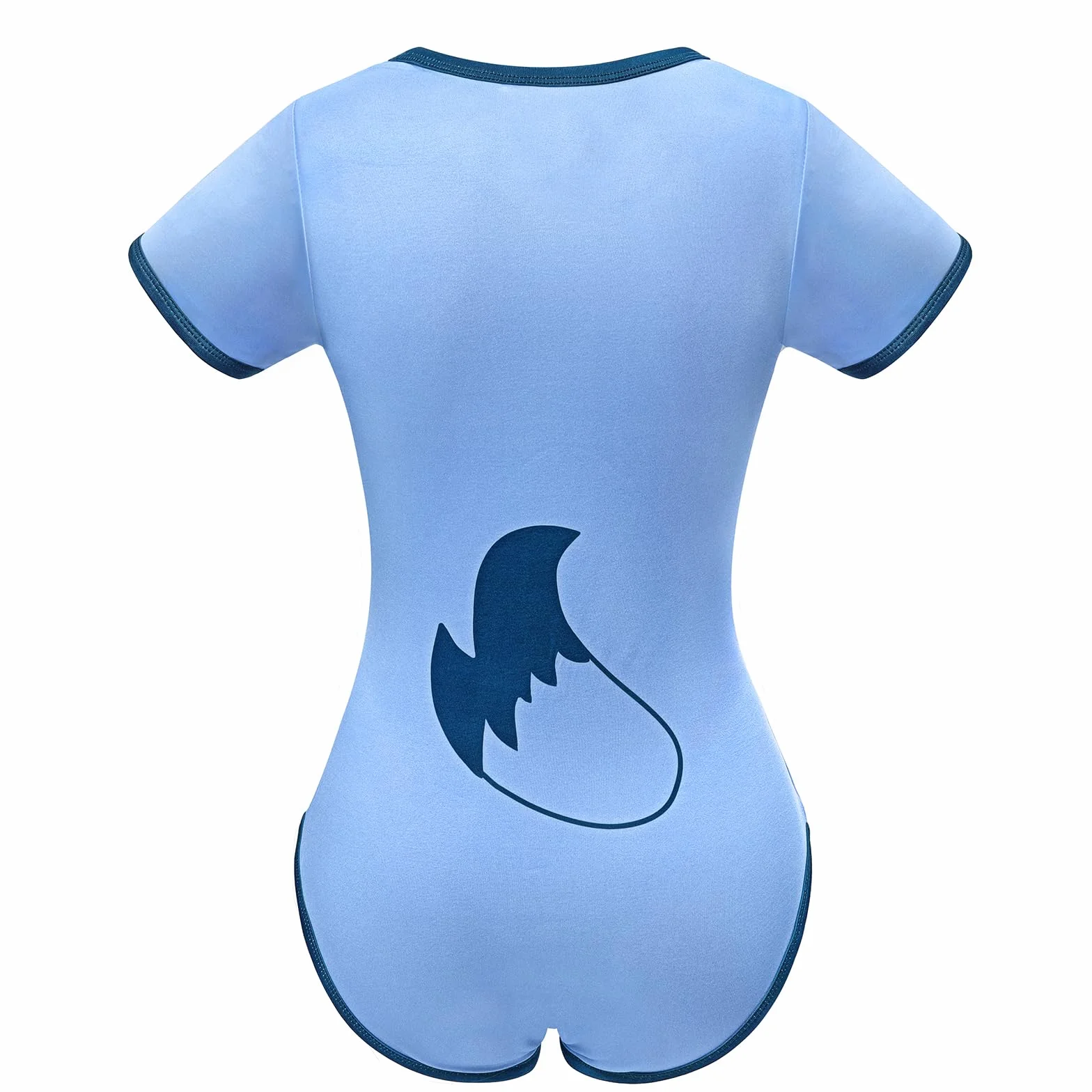 LittleForBig Jedwabiste śpioszki Onesie Piżama Bodysuit - małe niebieskie śpioszki body czysty wzór szczeniaka
