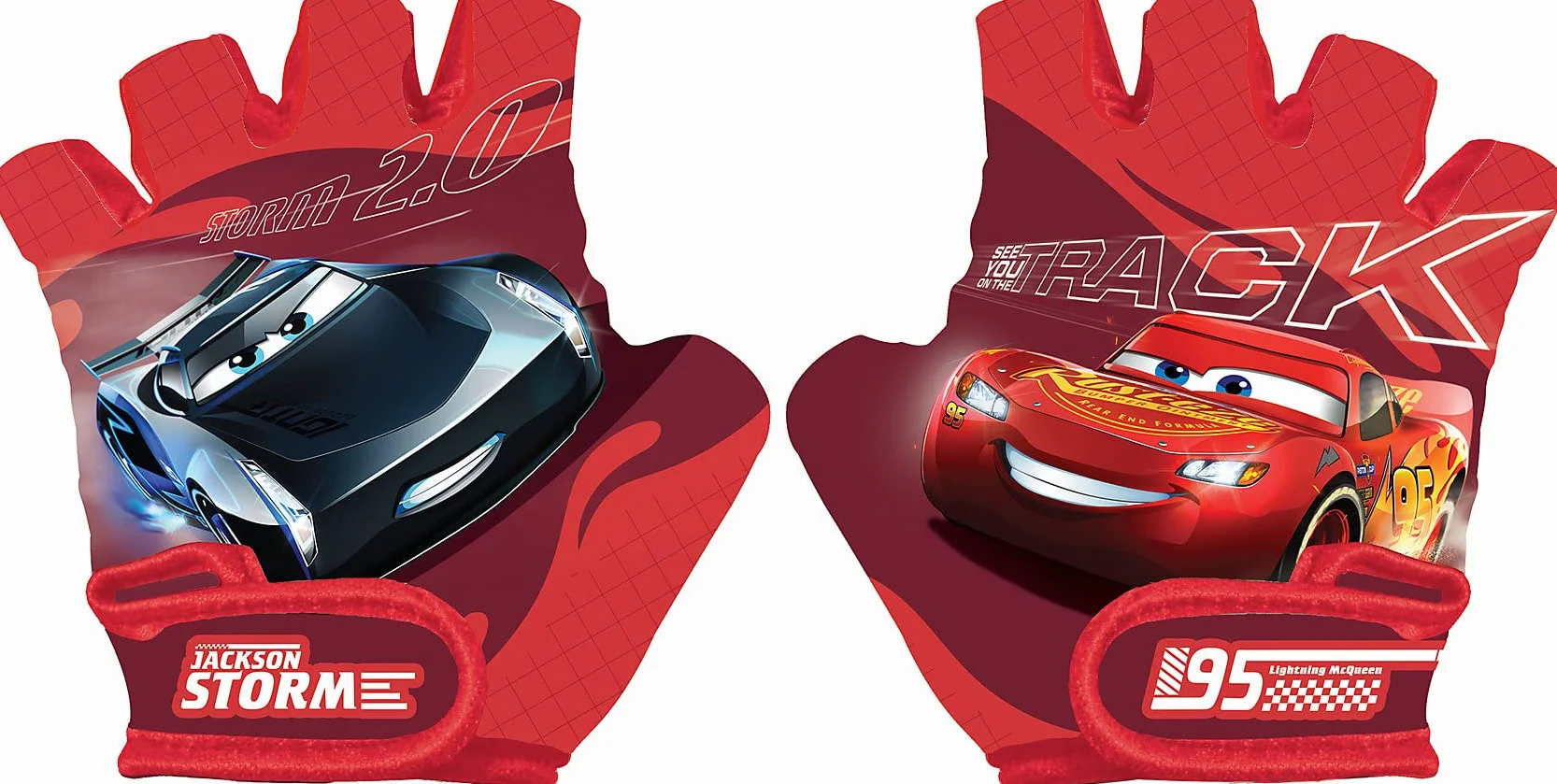 Disney Cars dziecięce rękawiczki rowerowe, wielokolorowe, 5