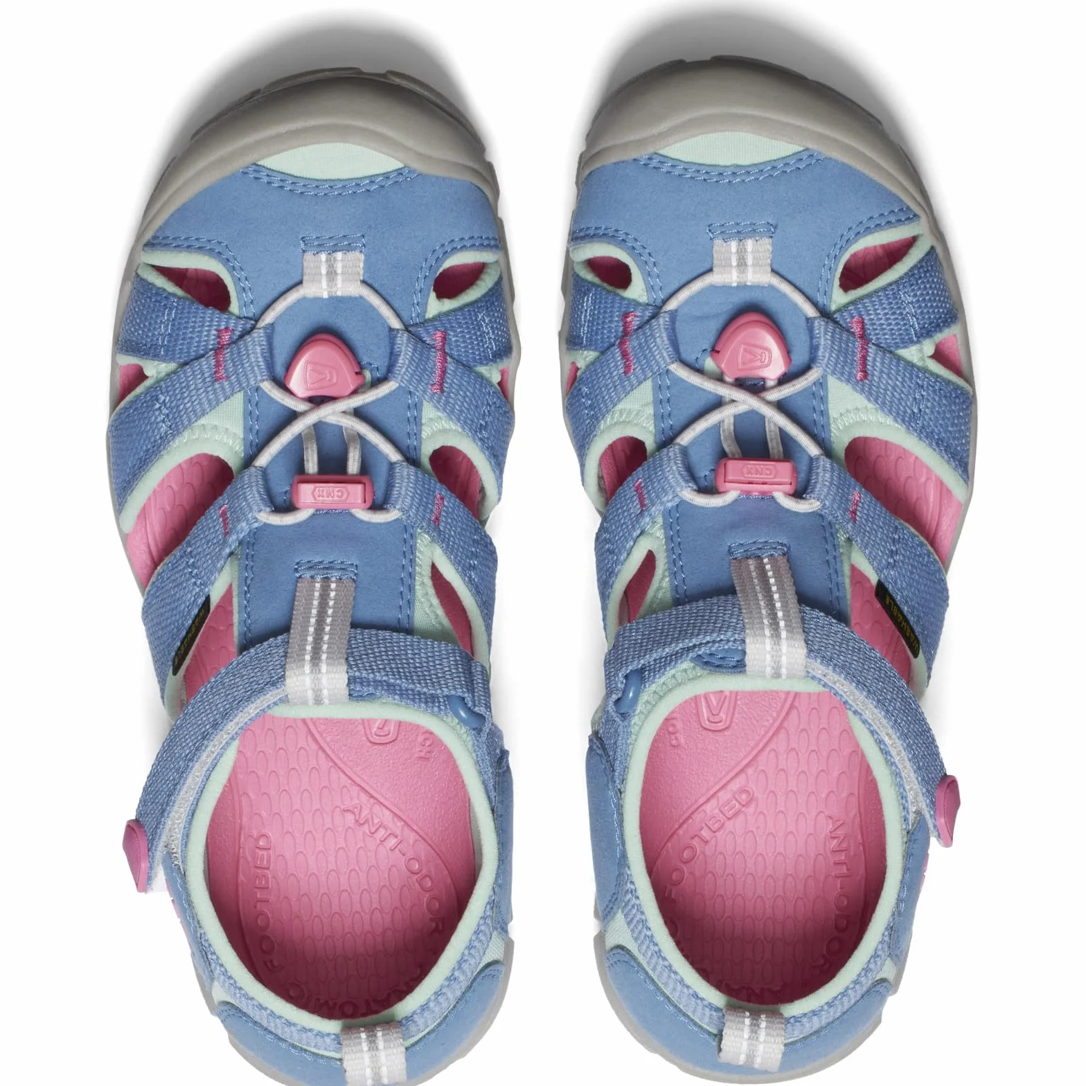 KEEN Sandały dziecięce unisex Seacamp 2 CNX, Coronet niebieski gorący róż, 38 EU