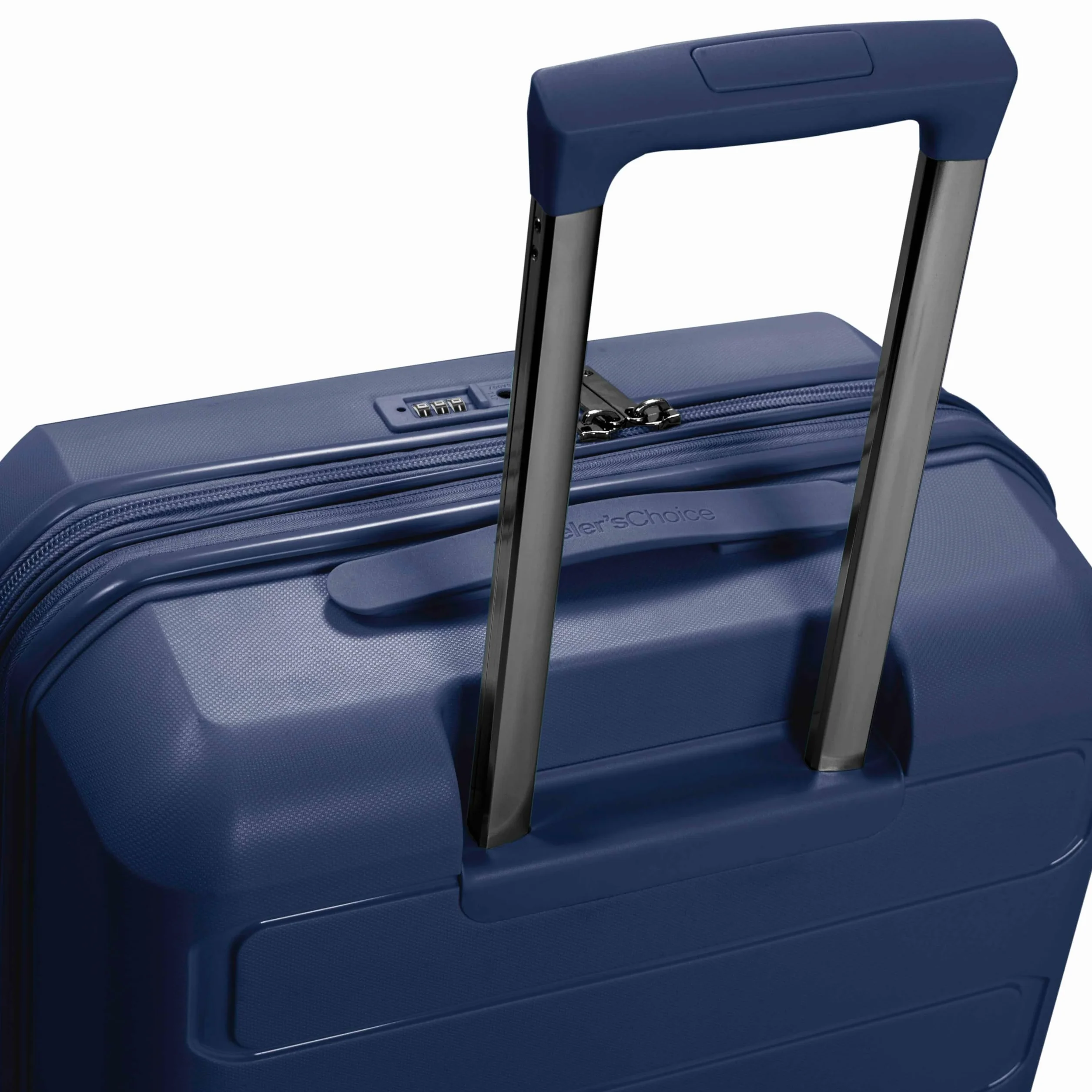 Traveler's Choice Pagosa niezniszczalny bagaż typu z twardą skorupą z możliwością rozbudowy, granatowy, 2 Piece Set