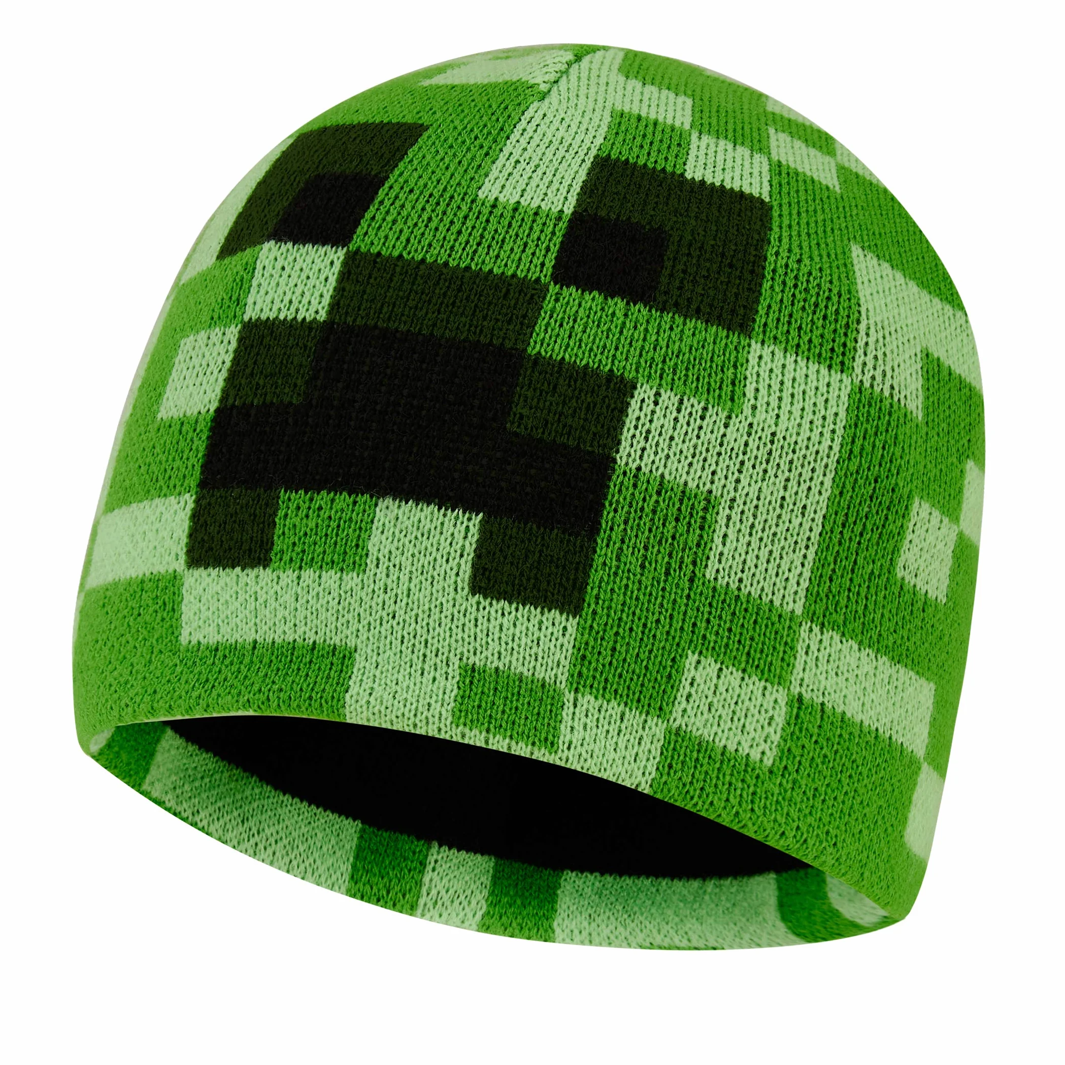 Minecraft Creeper dzianinowa czapka beanie dla chłopców dziewcząt mężczyzn kobiet
