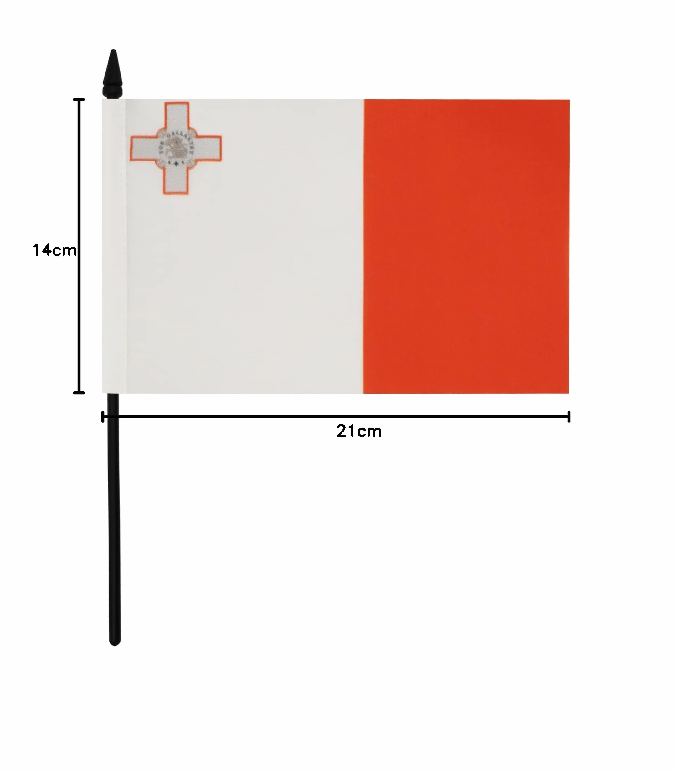 Drapeau de Table Malte, 21cm x 14cm