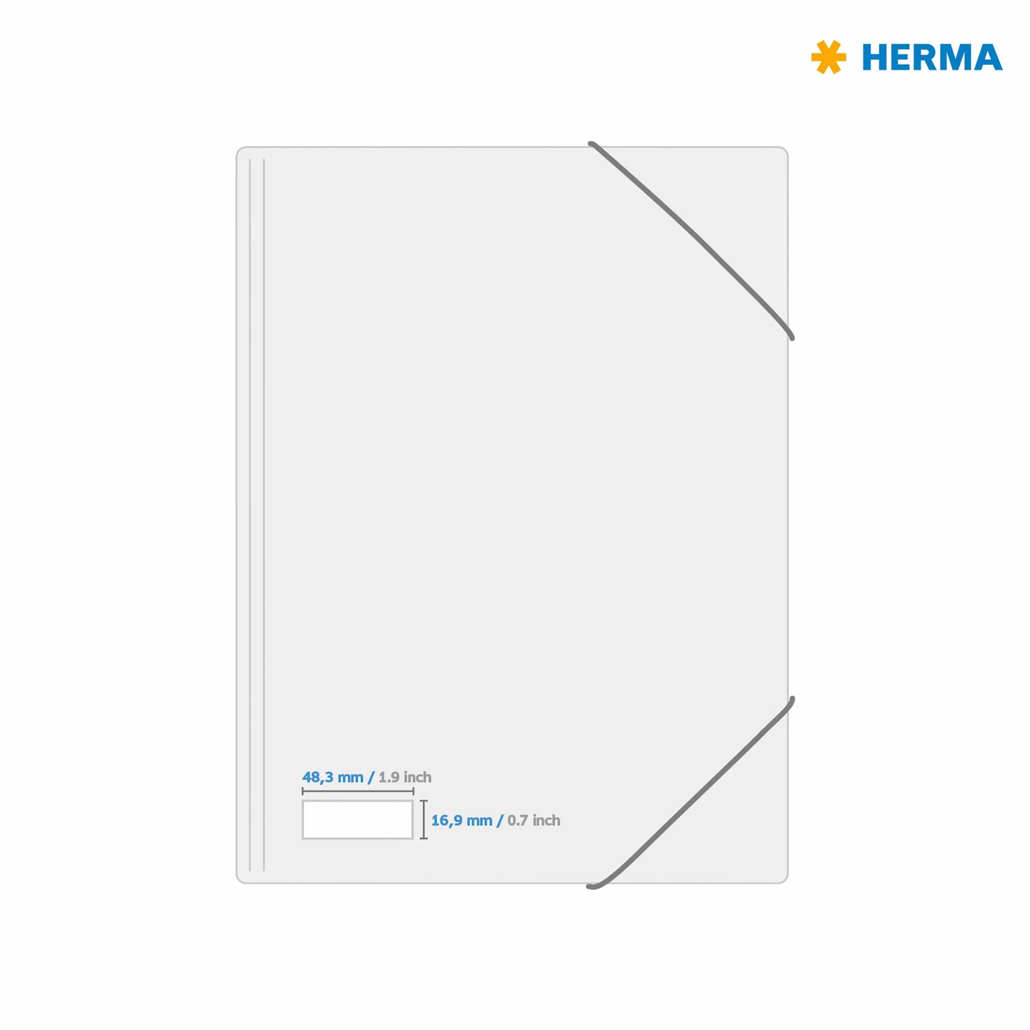 HERMA Samoprzylepne etykiety wielofunkcyjne, 64 etykiety na arkusz A4, 100 arkuszy, 48,3 x 16,9 mm, 6400 etykiet, puste uniwersalne etykiety, samoprzylepne etykiety do drukarek laserowych i