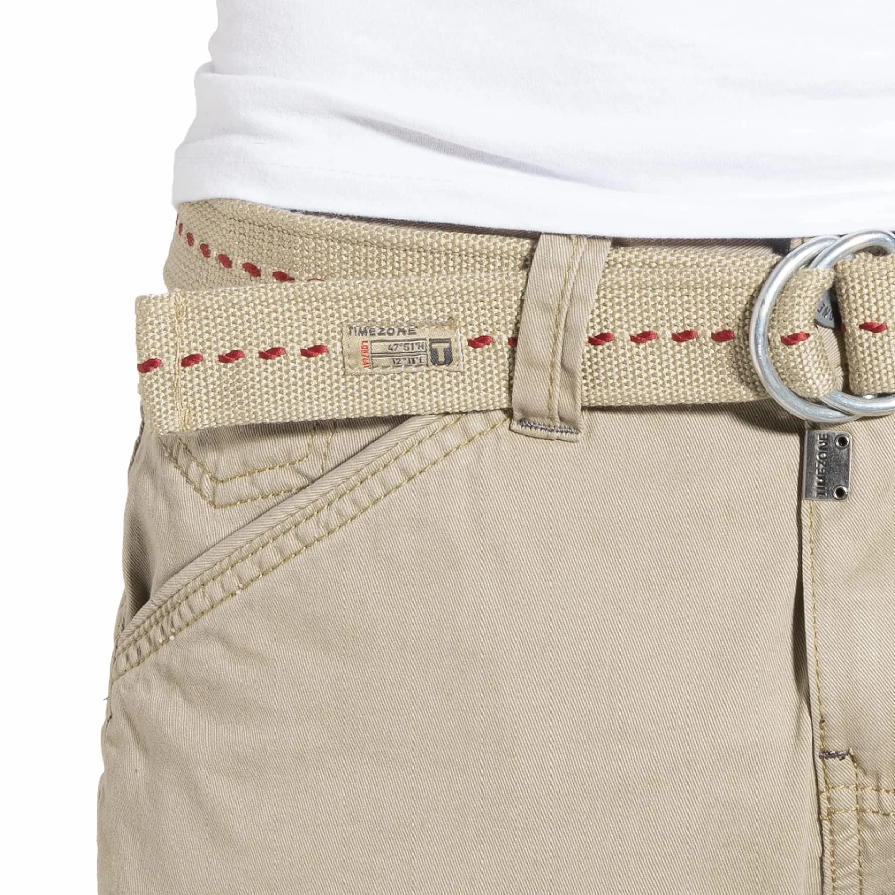 Timezone BenitoTZ Herren Cargohose Benito mit Stoffgürtel