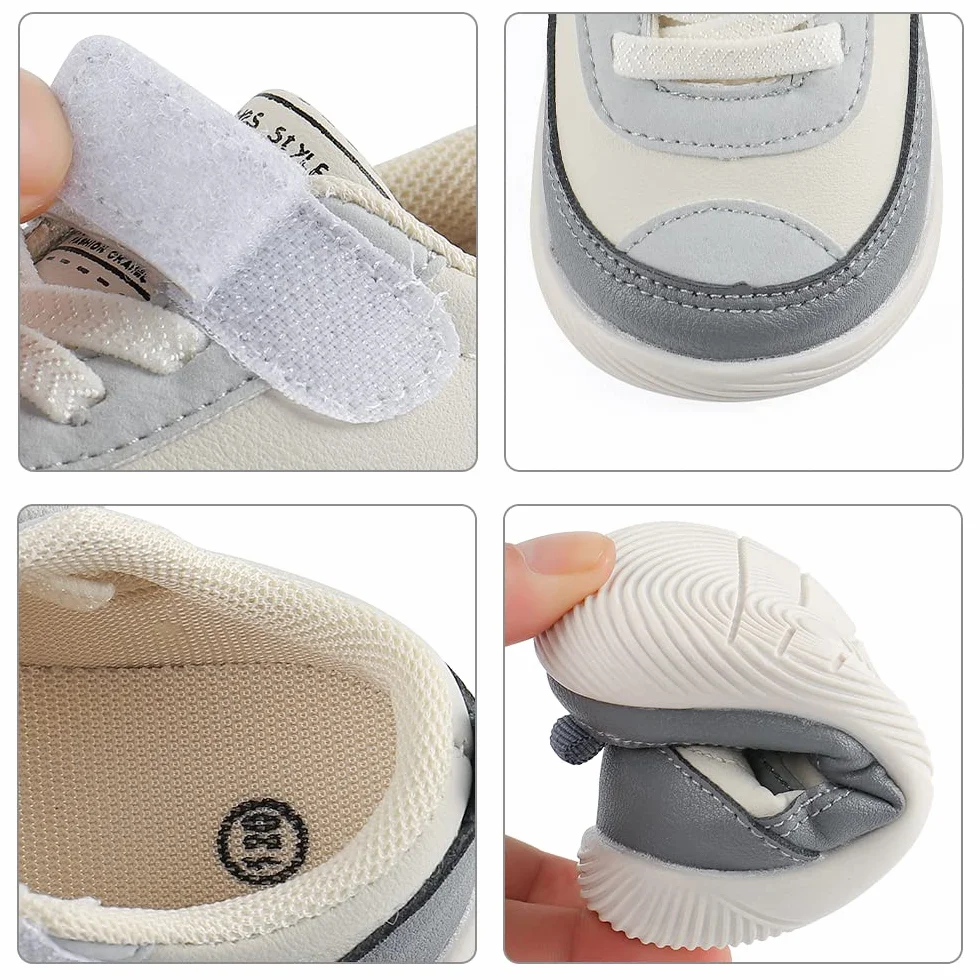 LACOFIA Buty noworodka buty pierwsze kroki dziewczynka trampki dzieci z gumową podeszwą antypoślizgowa